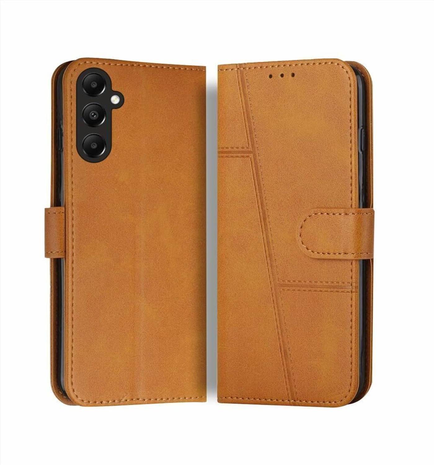 Besmon Back Cover for Samsung Galaxy A36 5G Flip Cover Mango Card Pockets Wallet & Stand Flip Cover