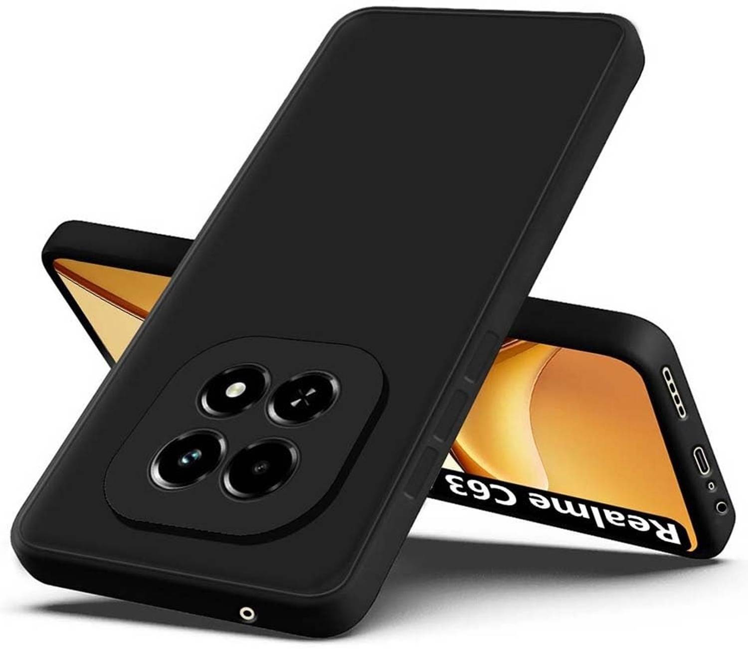 Casehub Back Cover for Realme Narzo 70 Turbo Black - Image 5
