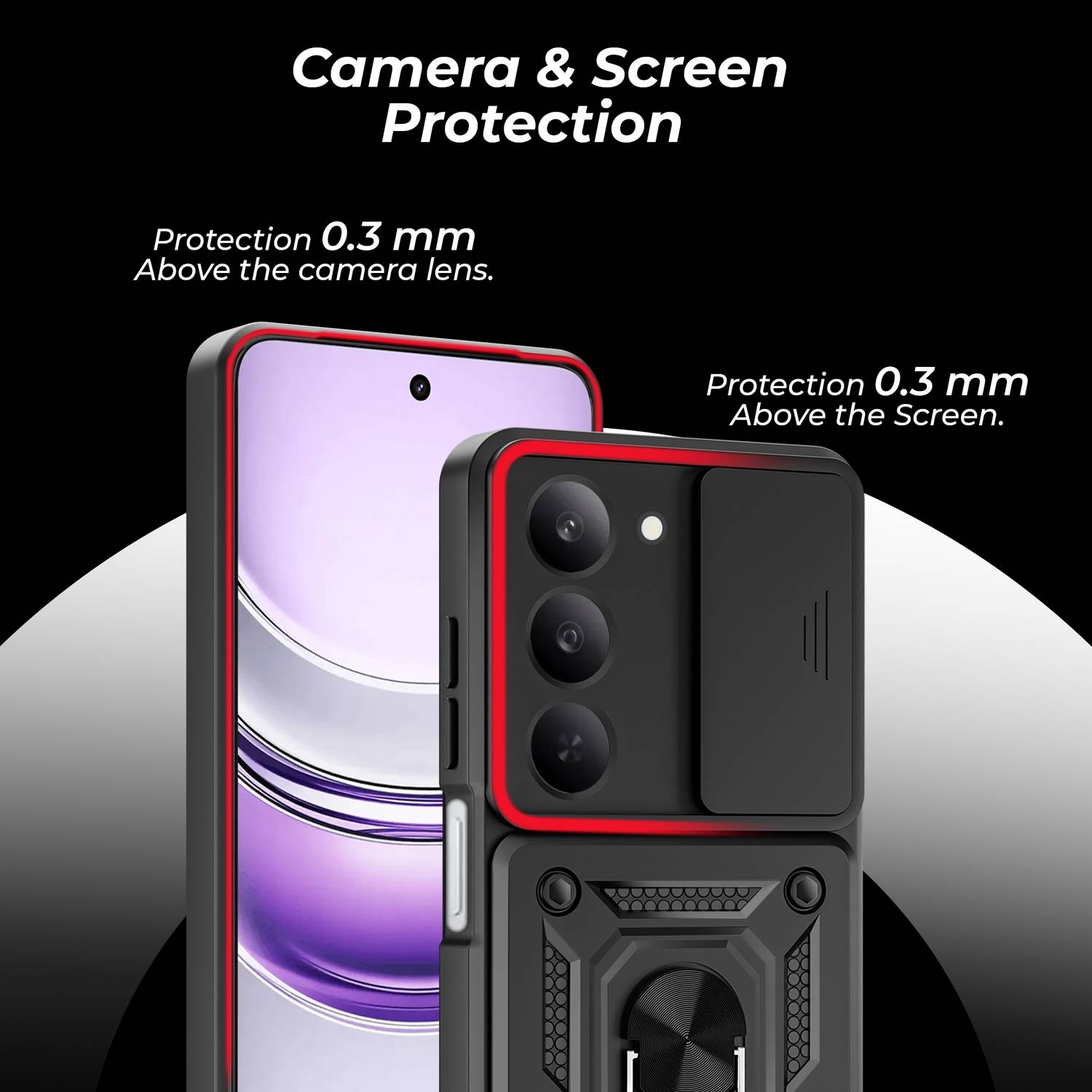 Artistque Back Cover for Realme 14x 5G Black - Image 3