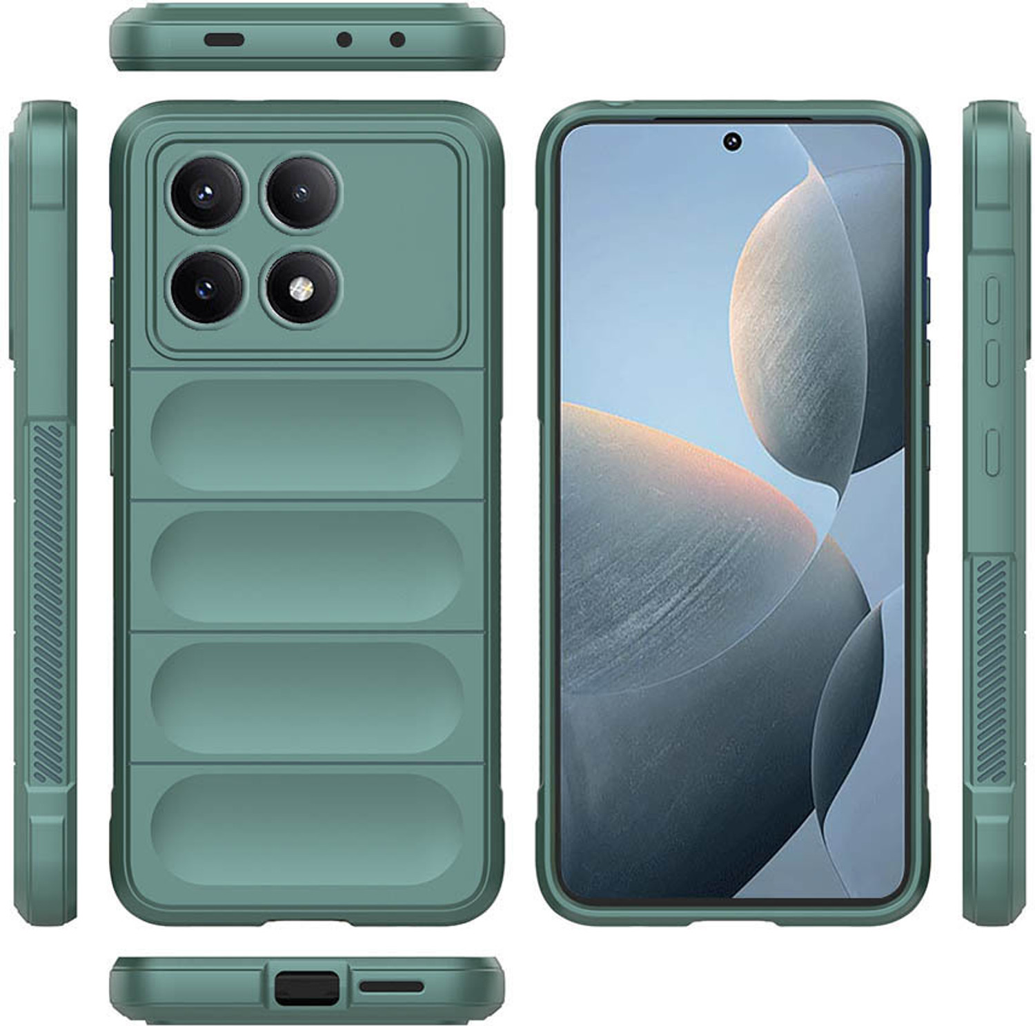 Image of Casotec Back Cover for Poco X6 Pro 5G, Mi Redmi K70E 5G