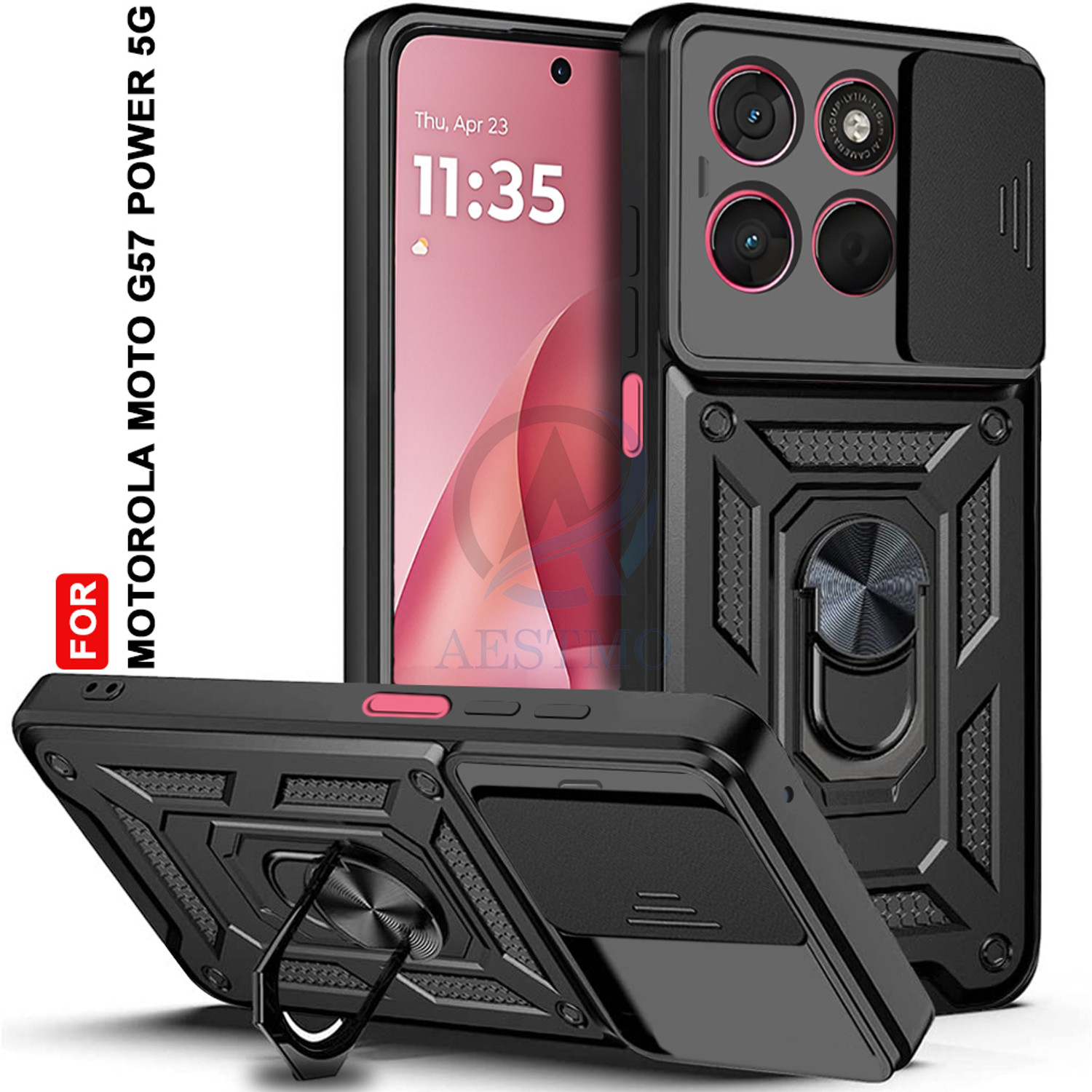 Image of AESTMO Back Cover for Motorola Moto G57 Power 5G