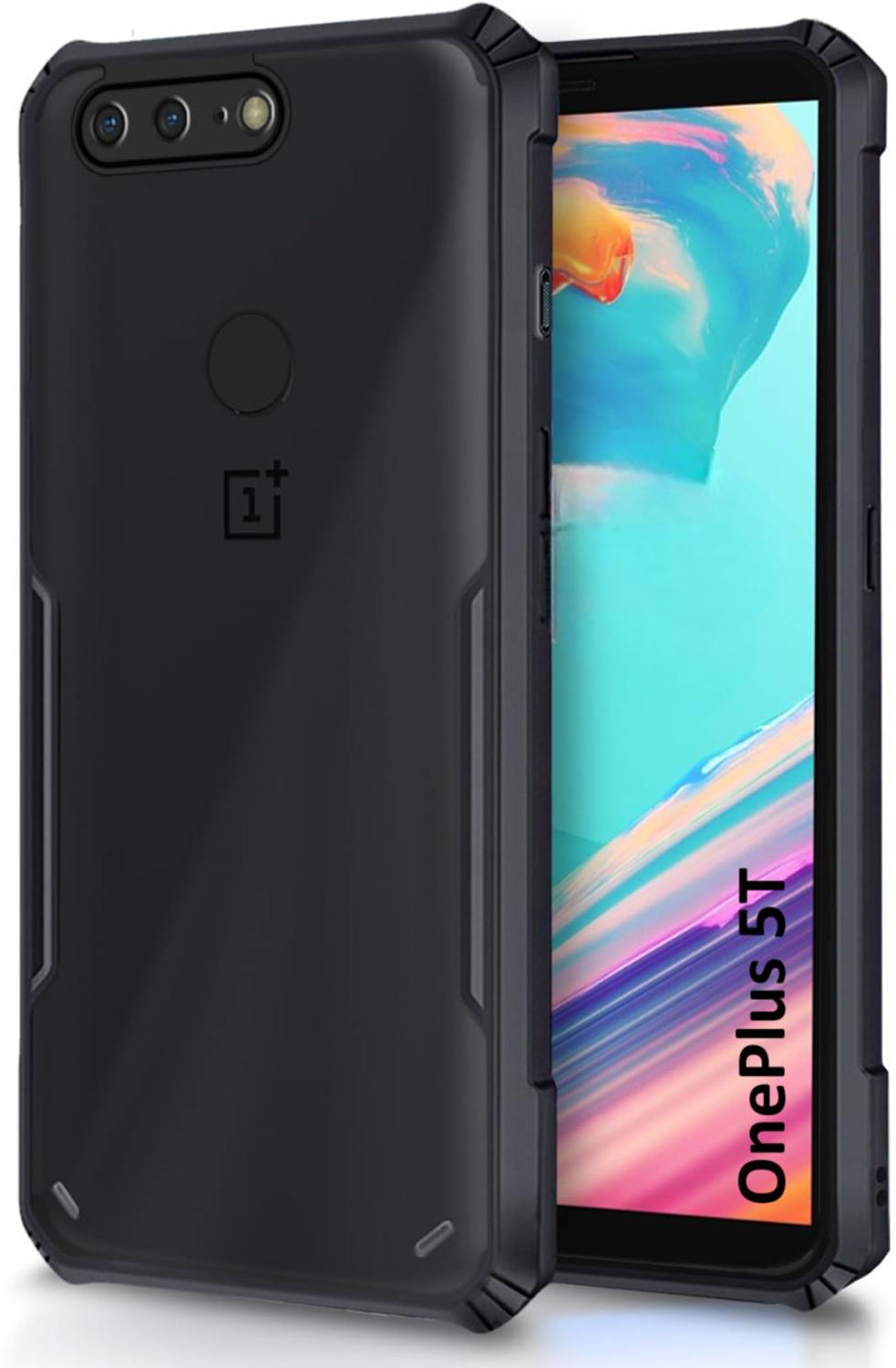 MOBILOVE Back Cover for OnePlus 5T Black