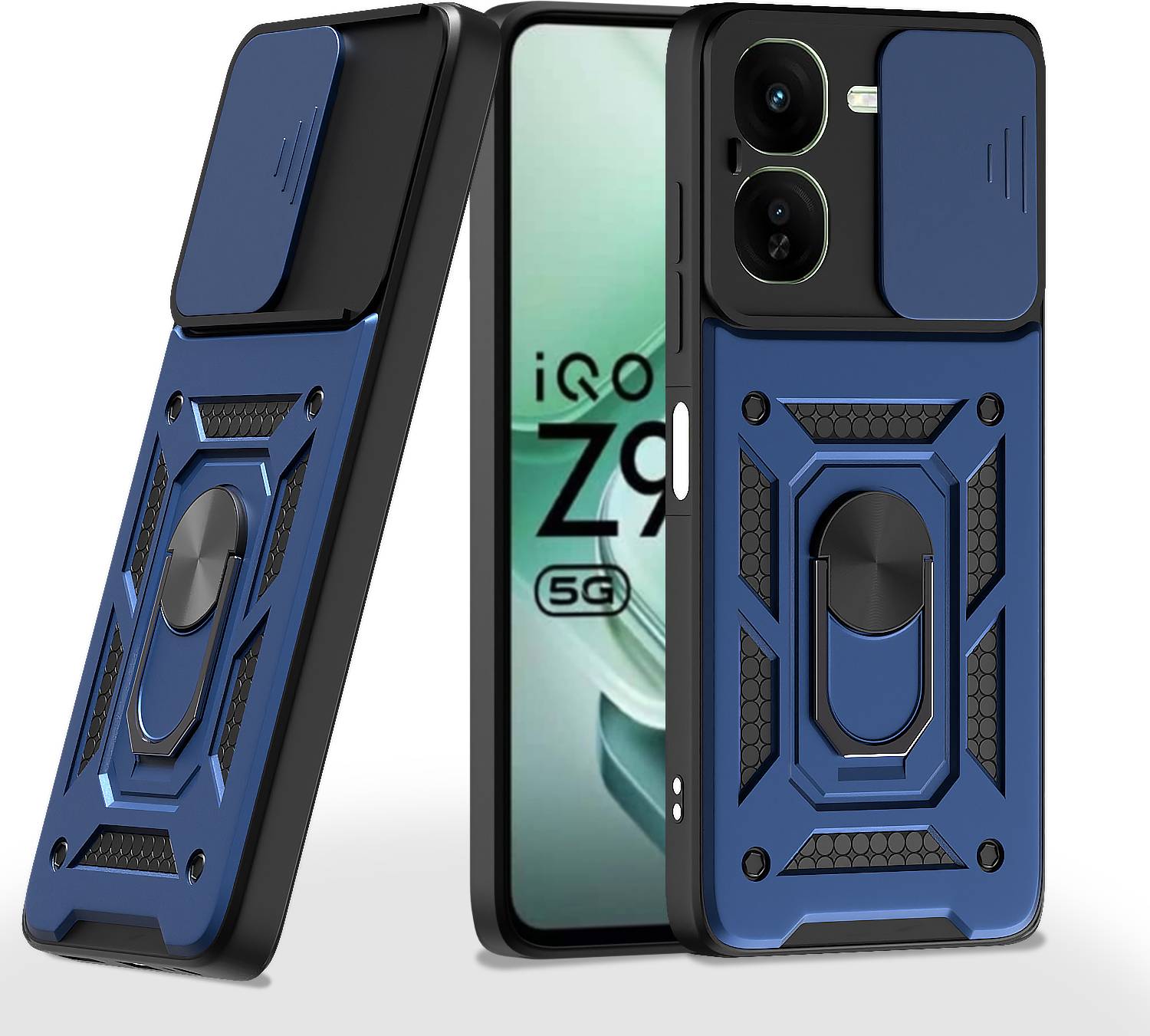 Pikkme Back Cover for iQOO Z9X 5G Blue - Image 1