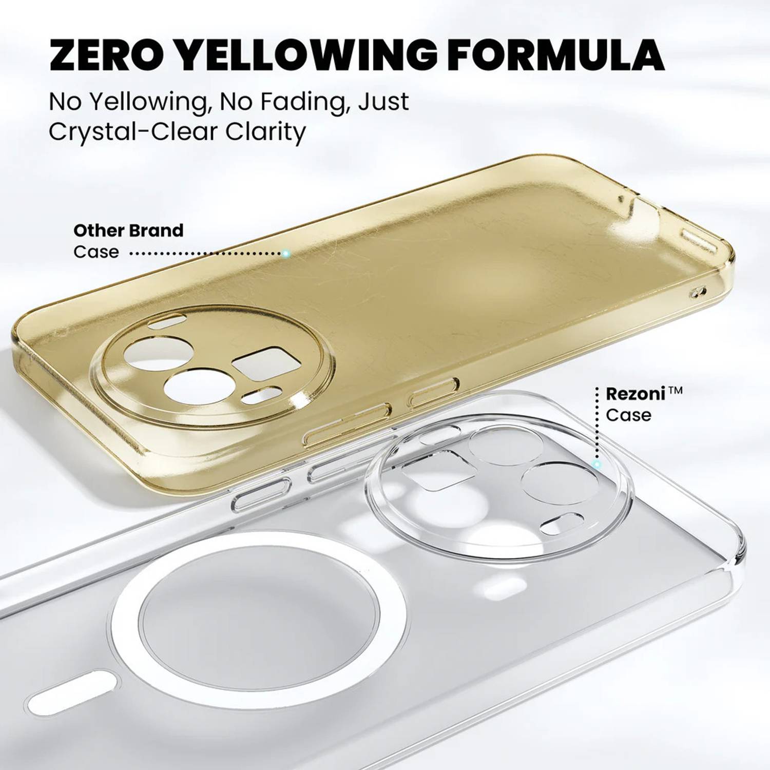 Back Cover for Realme C67 Transparent MagSafe Mobile Back Cover | Wireless Charging Compatible - Image 2