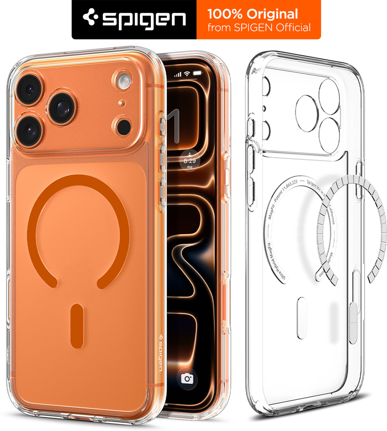 Image of Spigen Ultra Hybrid MagFit Back Cover for iPhone 17 Pro, Apple iPhone 17 Pro