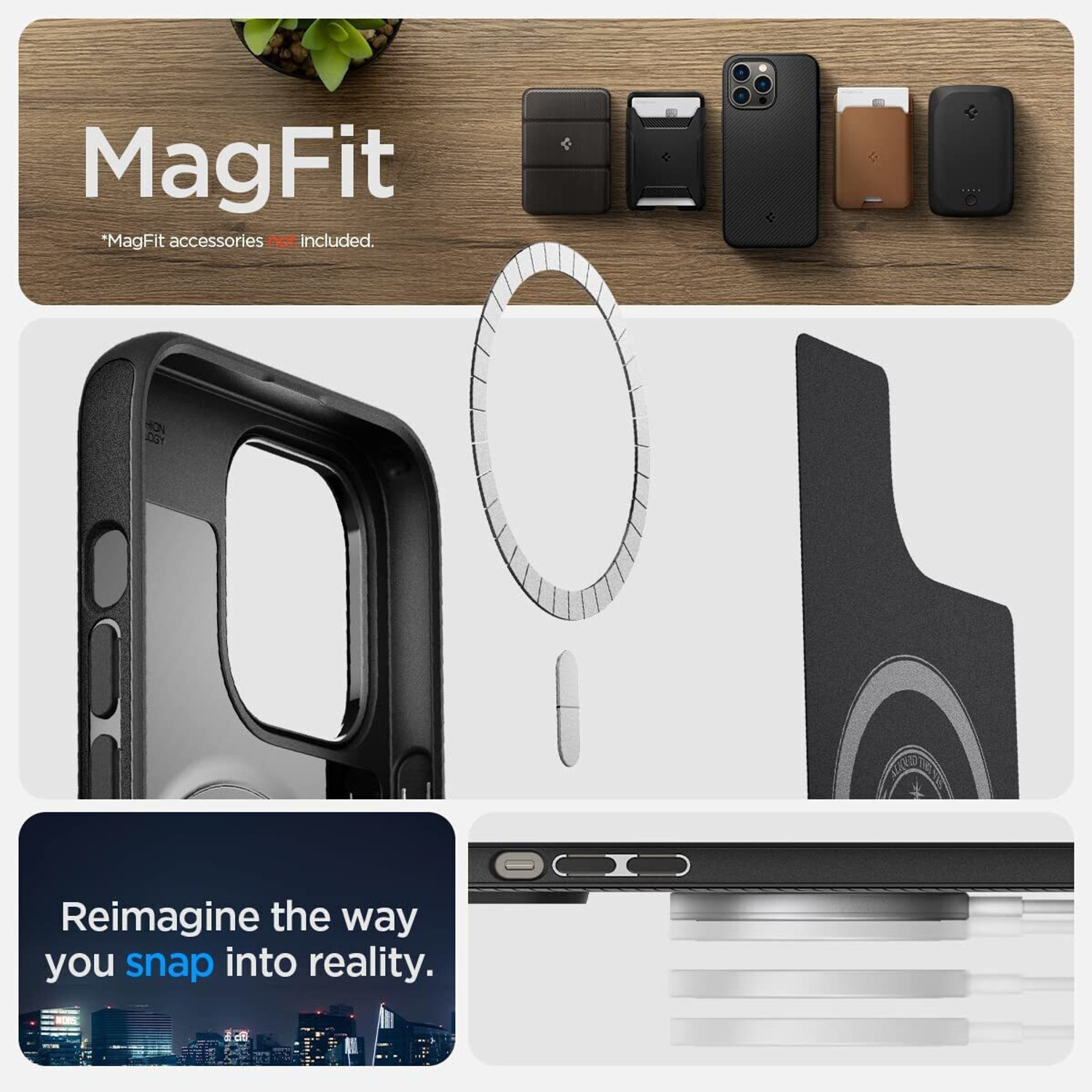 Image of Spigen Mag Armor Magfit Back Cover for Apple iPhone 14 Pro Max