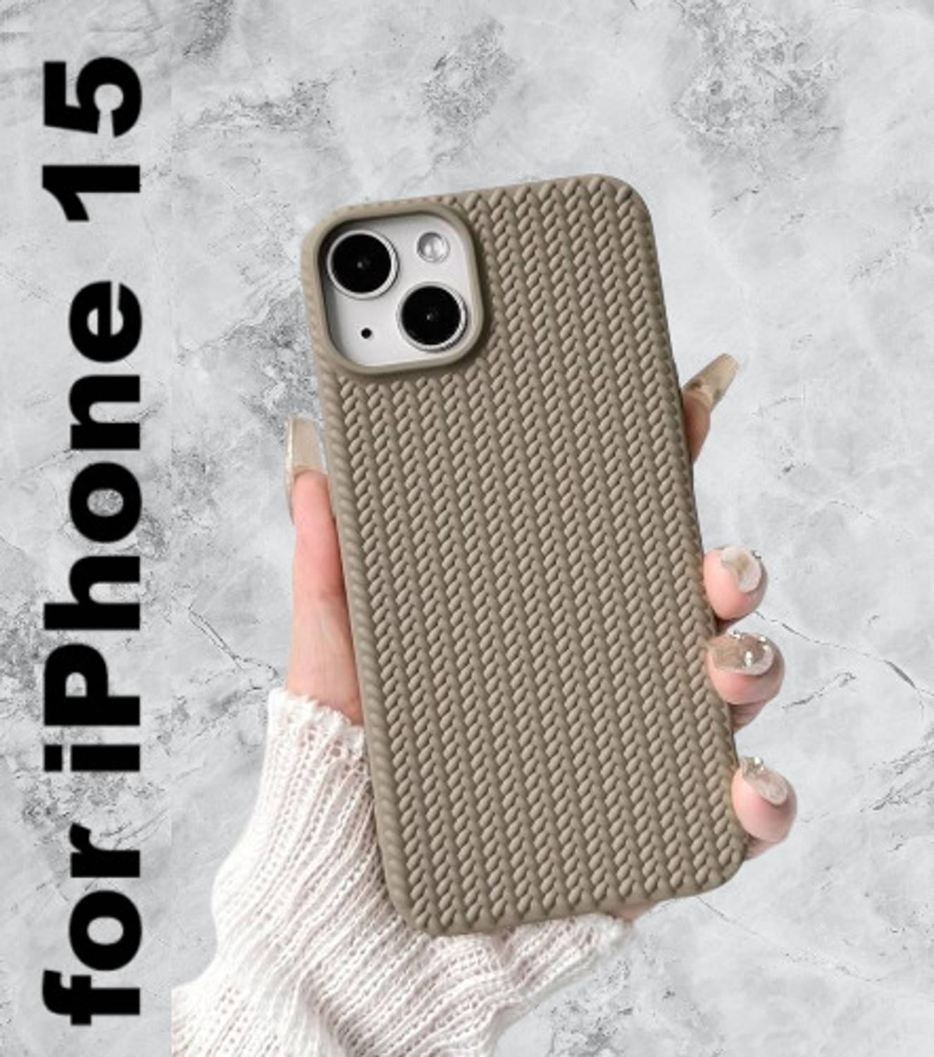ankSONline Back Cover for 3D Woven Design Soft TPU Shockproof