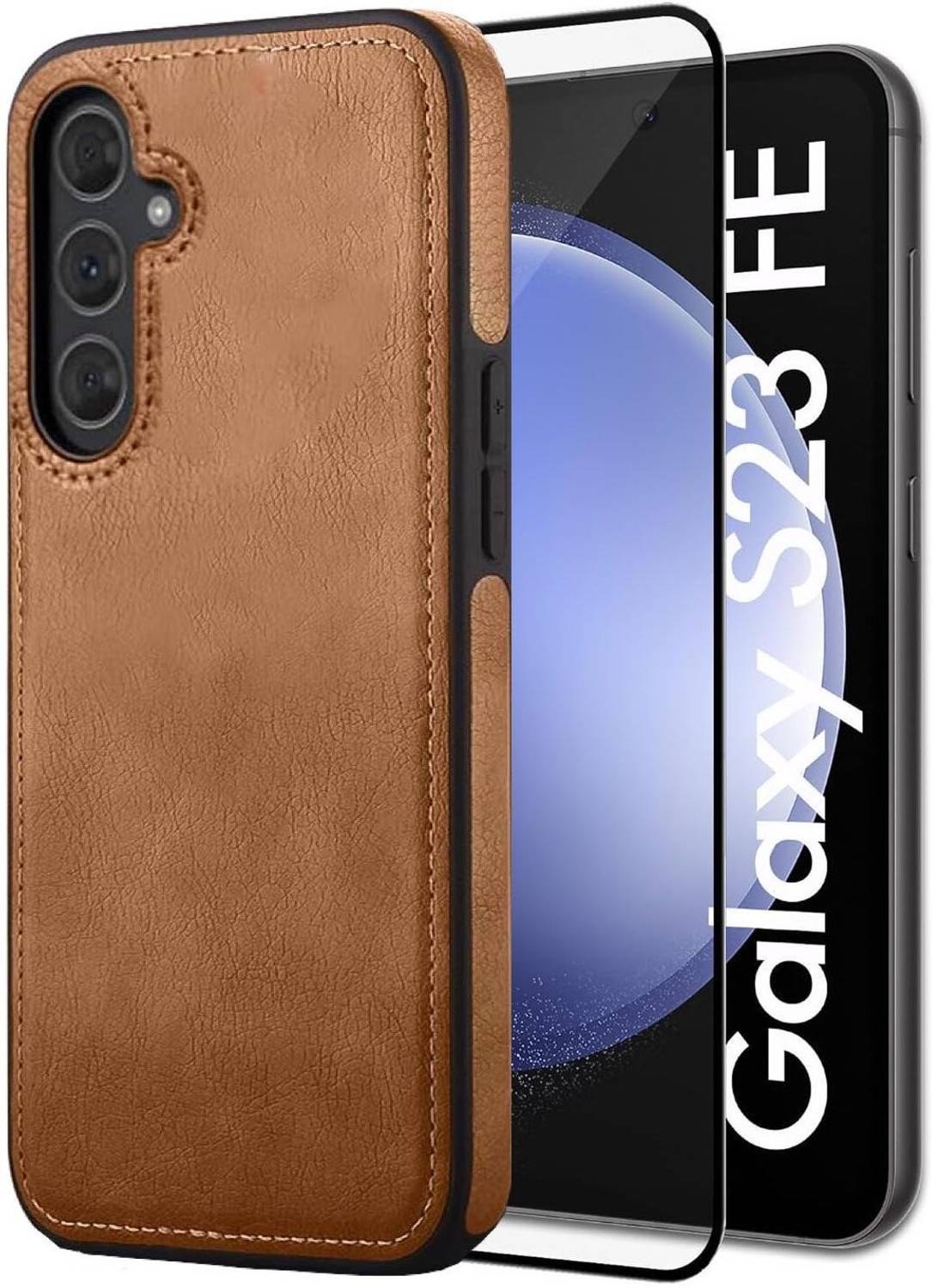 A3sprime Back Cover for SAMSUNG Galaxy S23 FE 5G, with 1 Piece Edge to Edge Full Coverage Front Screen Guard