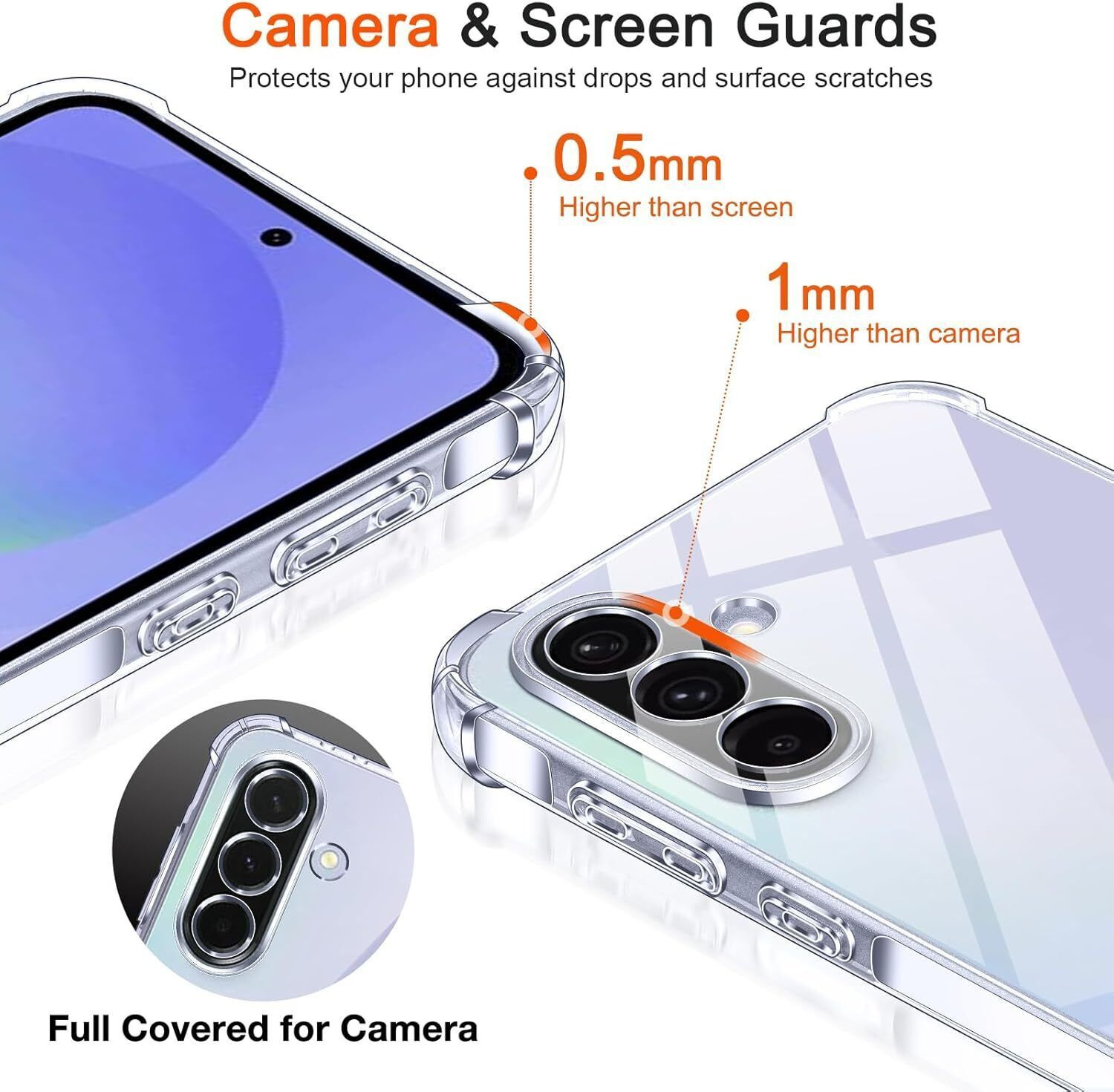 Image of JASH Back Cover for Samsung Galaxy A36 5G Bumper Silicon Transparent Case