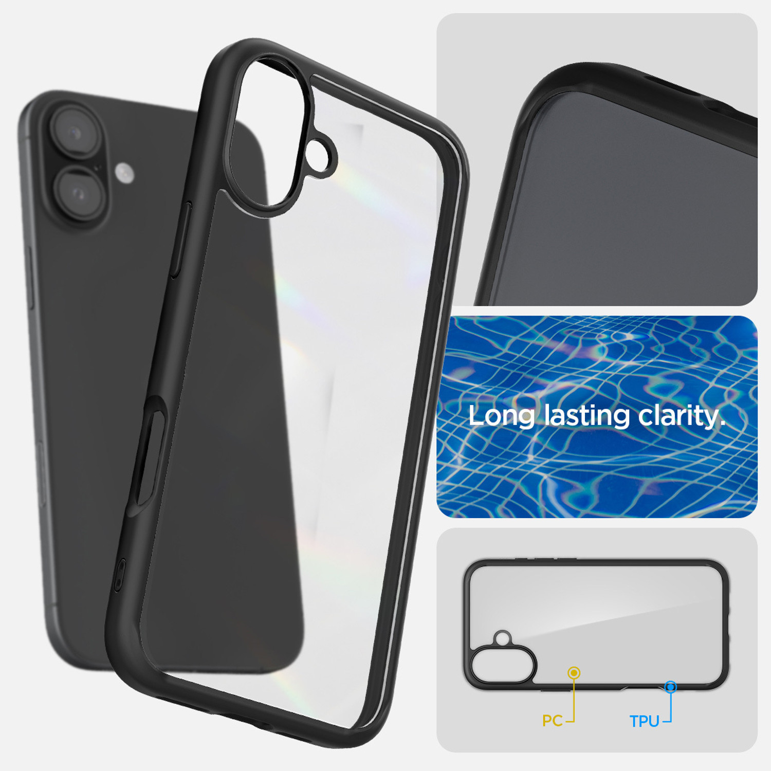 Image of Spigen Ultra Hybrid Back Cover for Apple iPhone 16