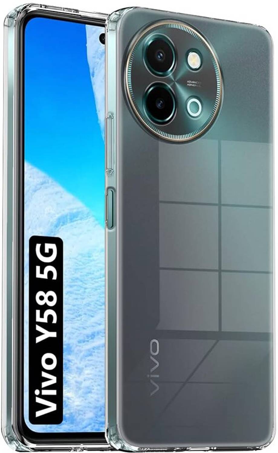 Hamz Back Cover for Vivo Y58 5G