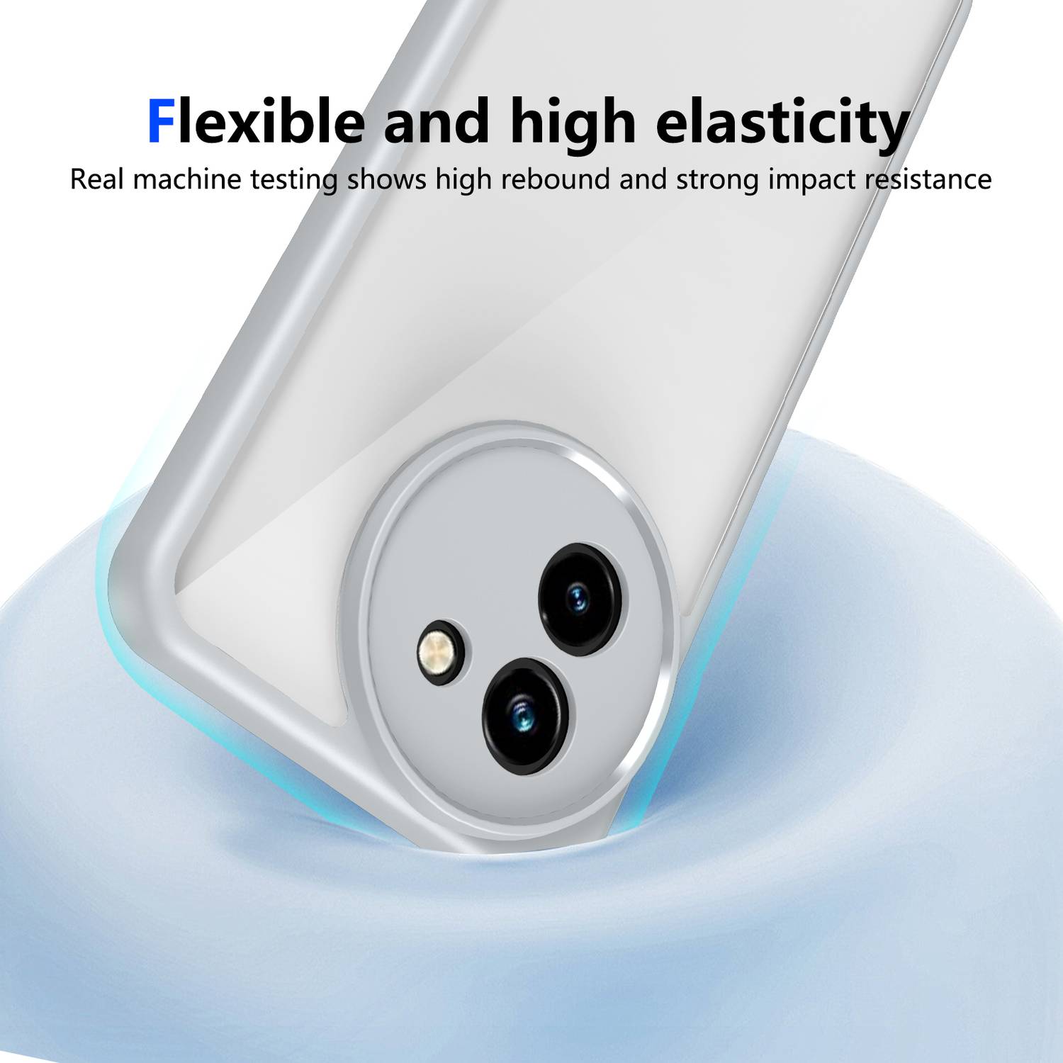 KartV Back Cover for Vivo T3x 5G Gray - Image 2