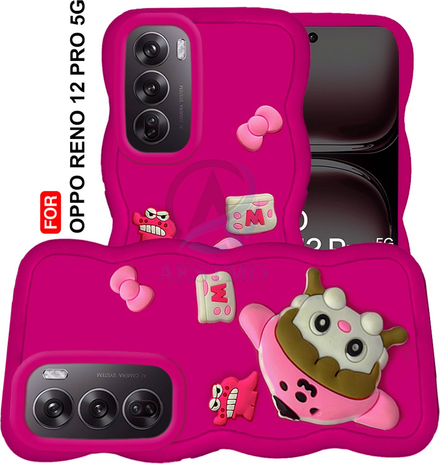AESTMO Back Cover for Oppo Reno 12 Pro 5G