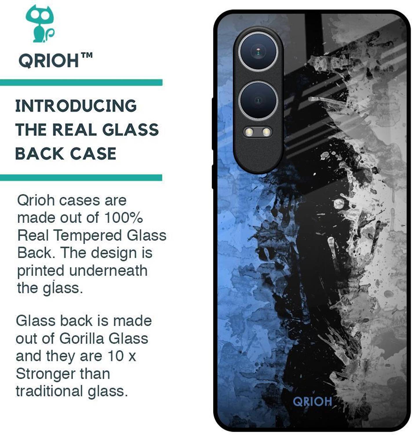 QRIOH Glass Back Cover for OnePlus Nord CE4 Lite 5G - Image 2