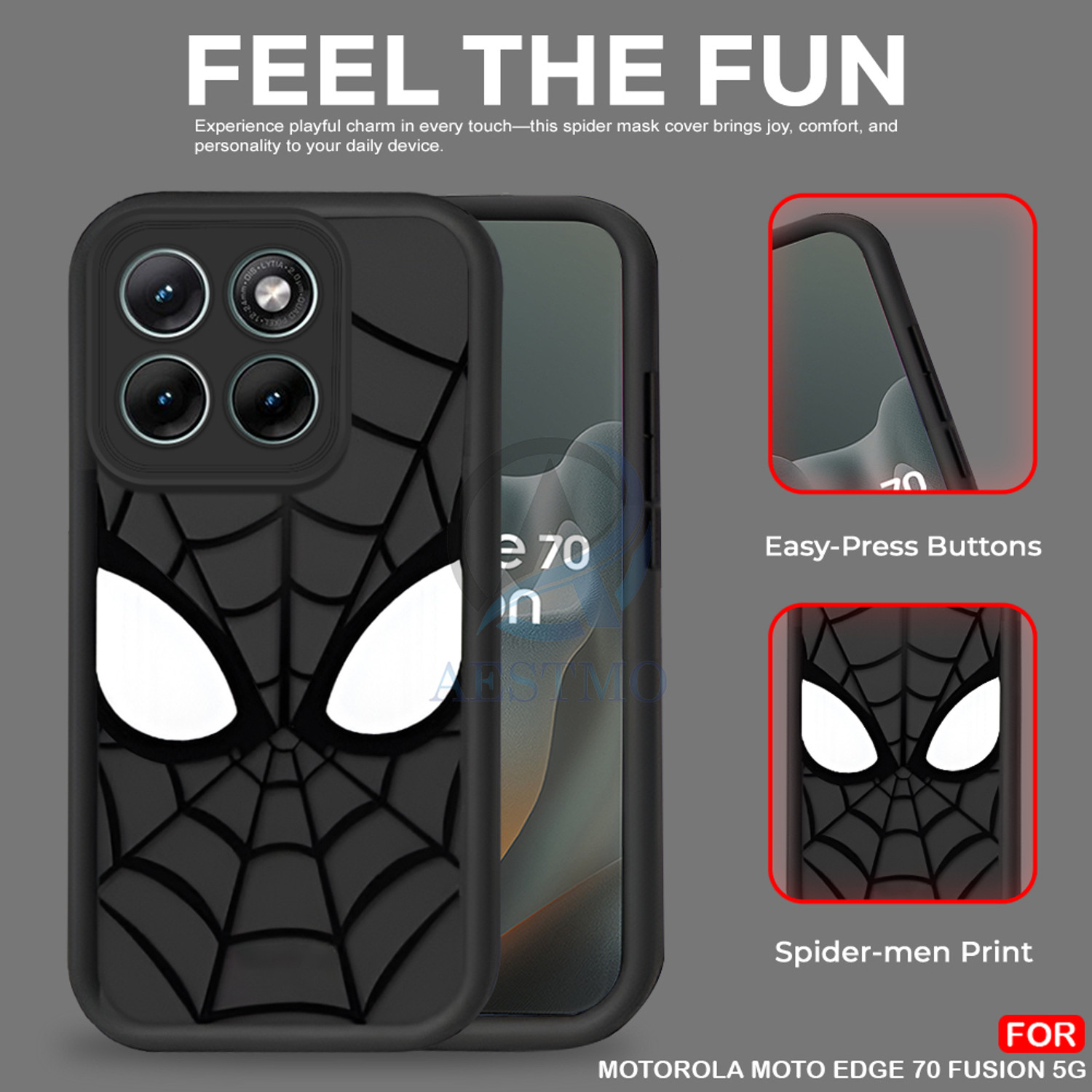Image of AESTMO Back Cover for Moto Edge 70 Fusion 5G