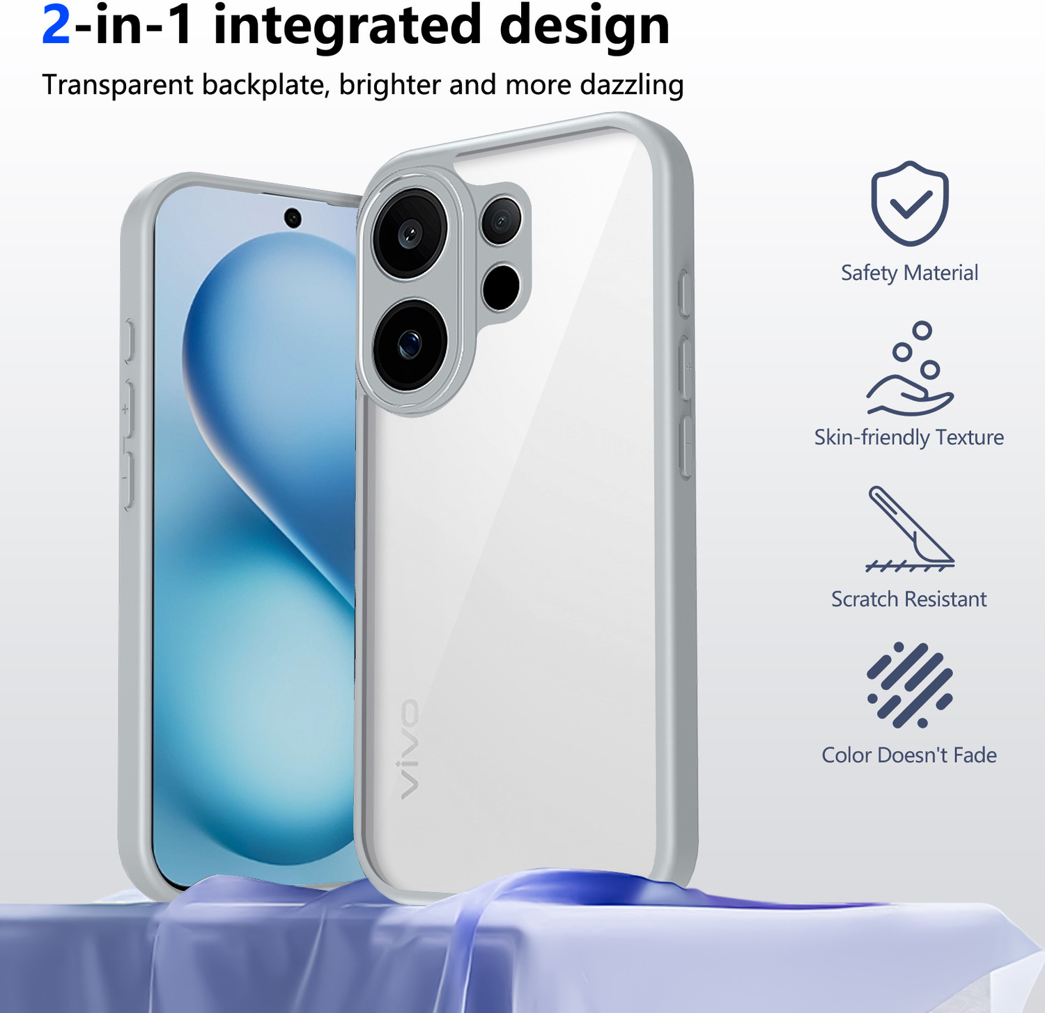Image of KartV Back Cover for Vivo T4 Pro 5G