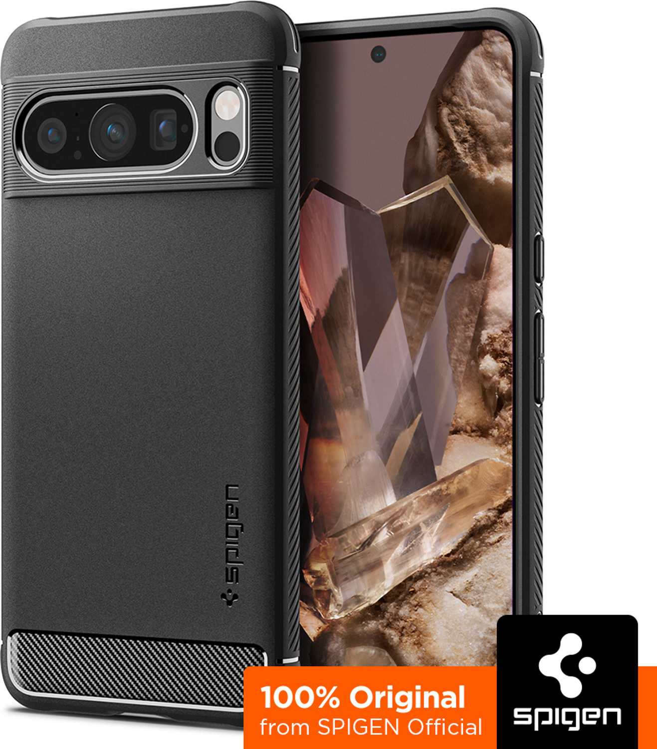Image of Spigen Rugged Armor Back Cover for Pixel 8 Pro