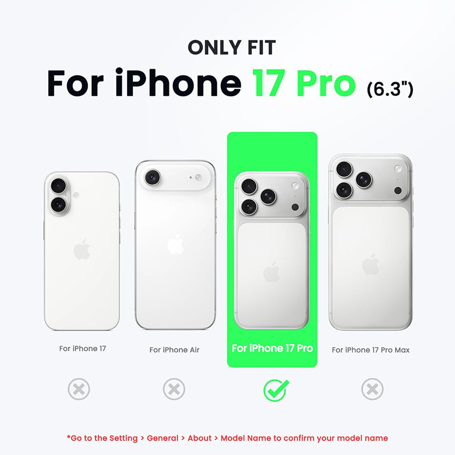 Image of Imperium Back Cover for Apple iPhone 17 Pro (Premium Liquid Silicone Protective Cover)