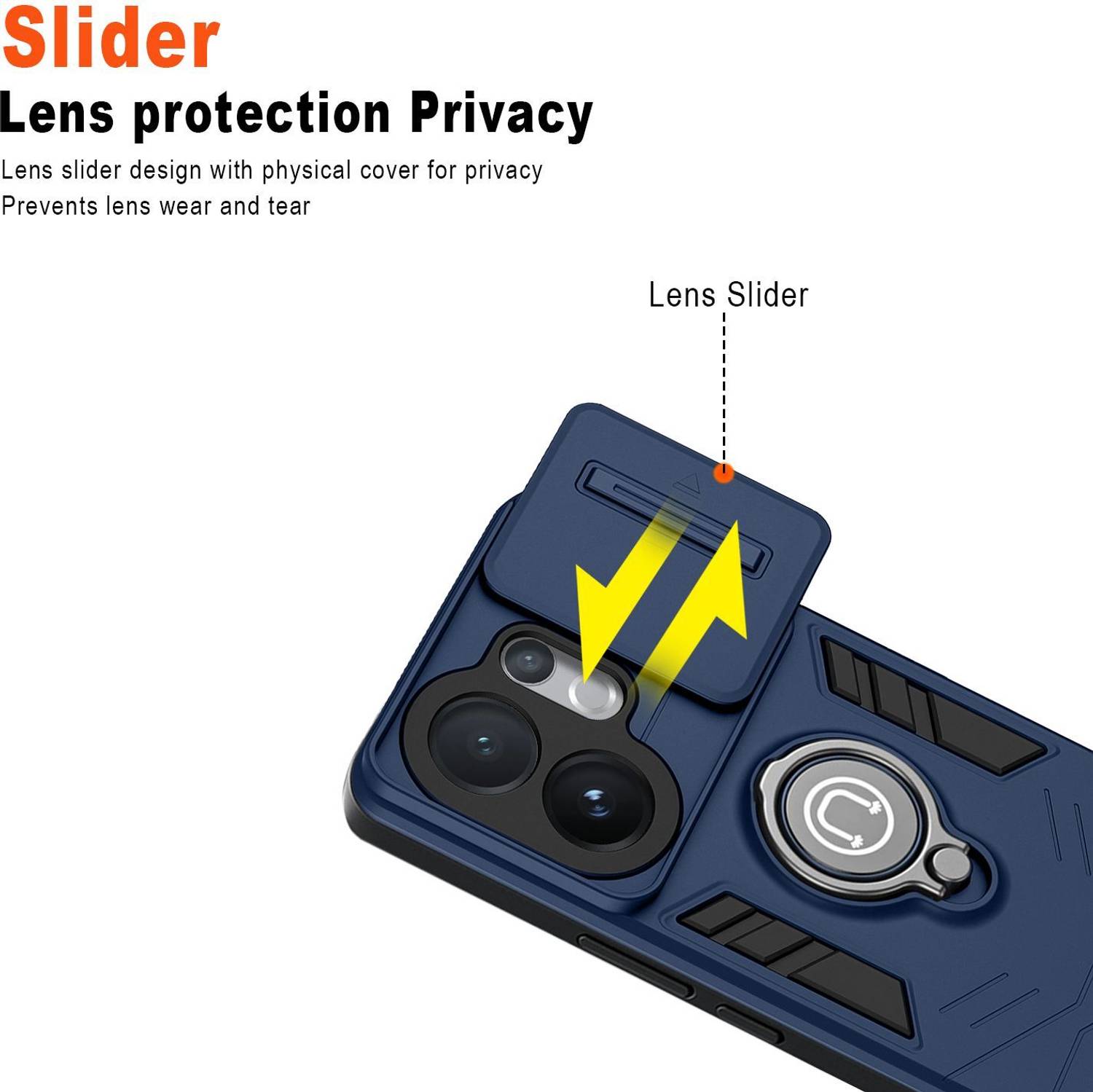 GLOBAL NOMAD Back Cover for vivo V60 5G Blue - Image 2