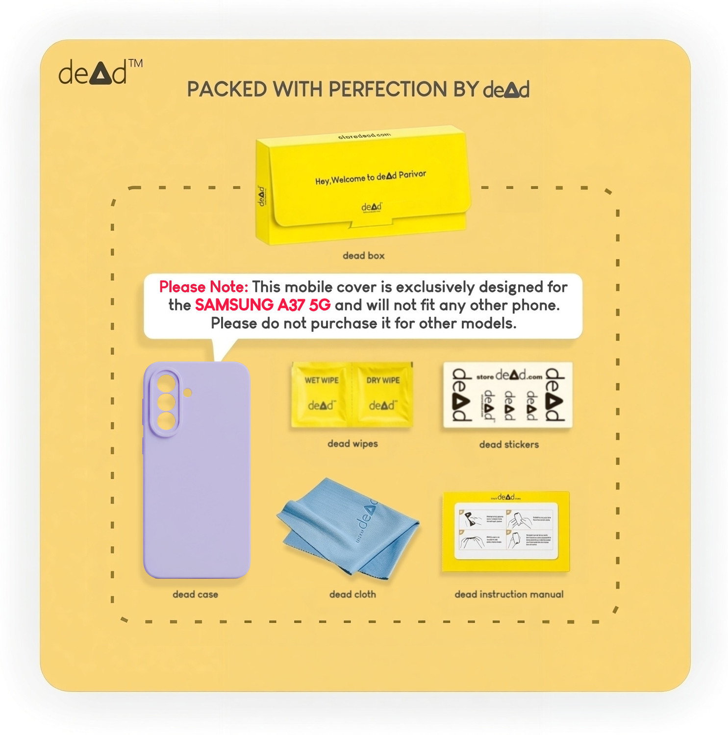 Image of dead Back Cover for Samsung Galaxy A37 5G