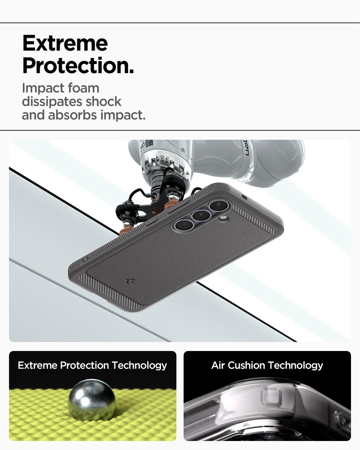 Image of Spigen Rugged Armor MagFit Back Cover for Samsung Galaxy S25