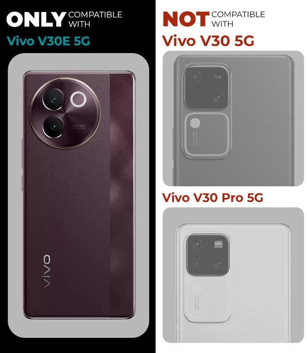 Image of Mobikit Back Cover for Vivo V30e 5G