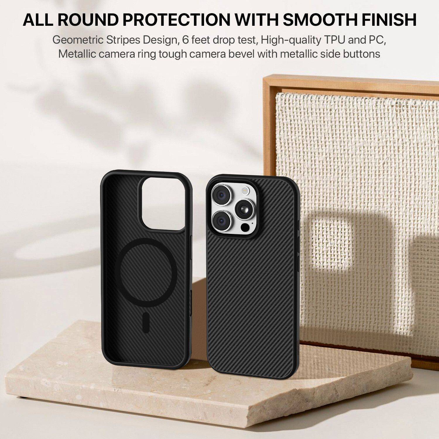 Gripp Back Cover for iPhone 16 Pro Max Black - Image 2
