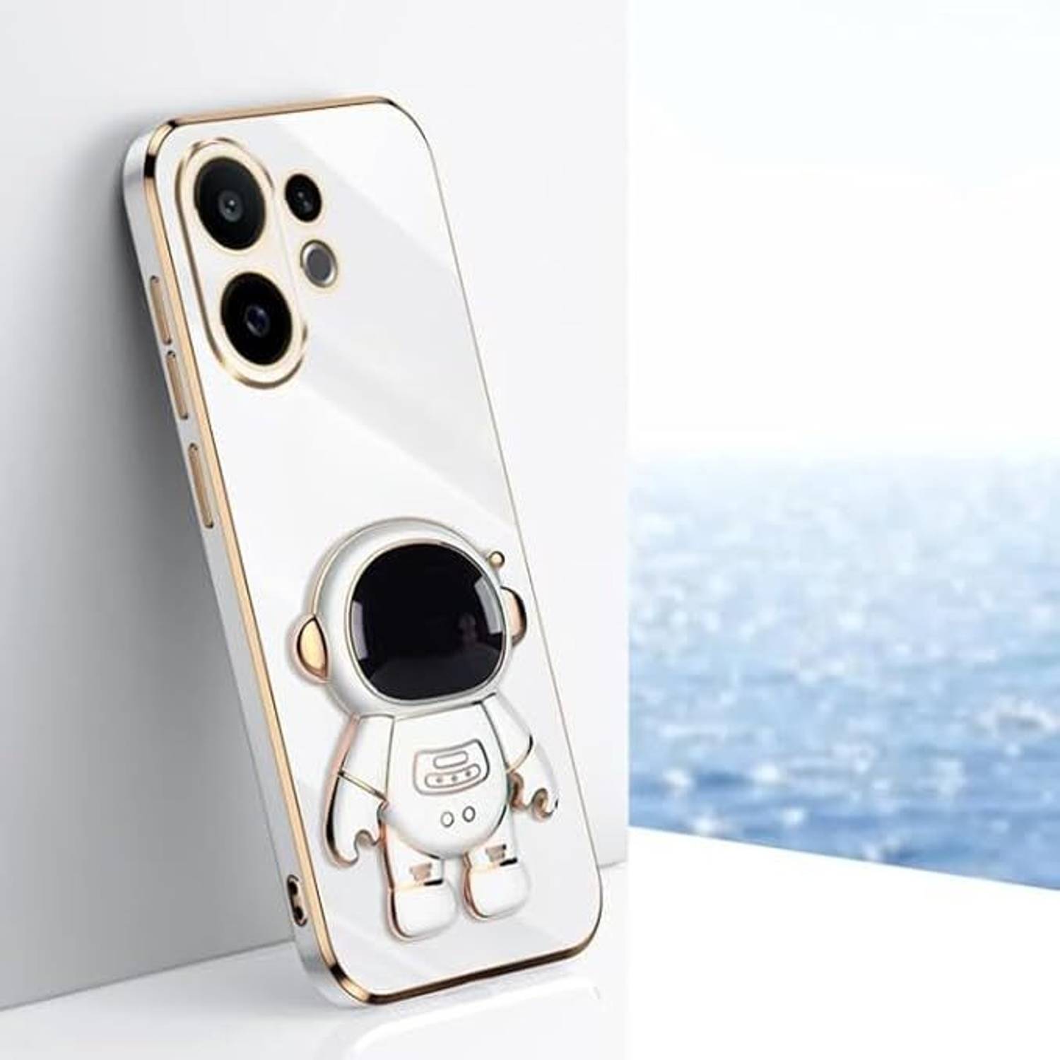 A3sprime Back Cover for vivo V60 5G with Cute 3D Cartoon Shaped Folding Mobile Stand Holder