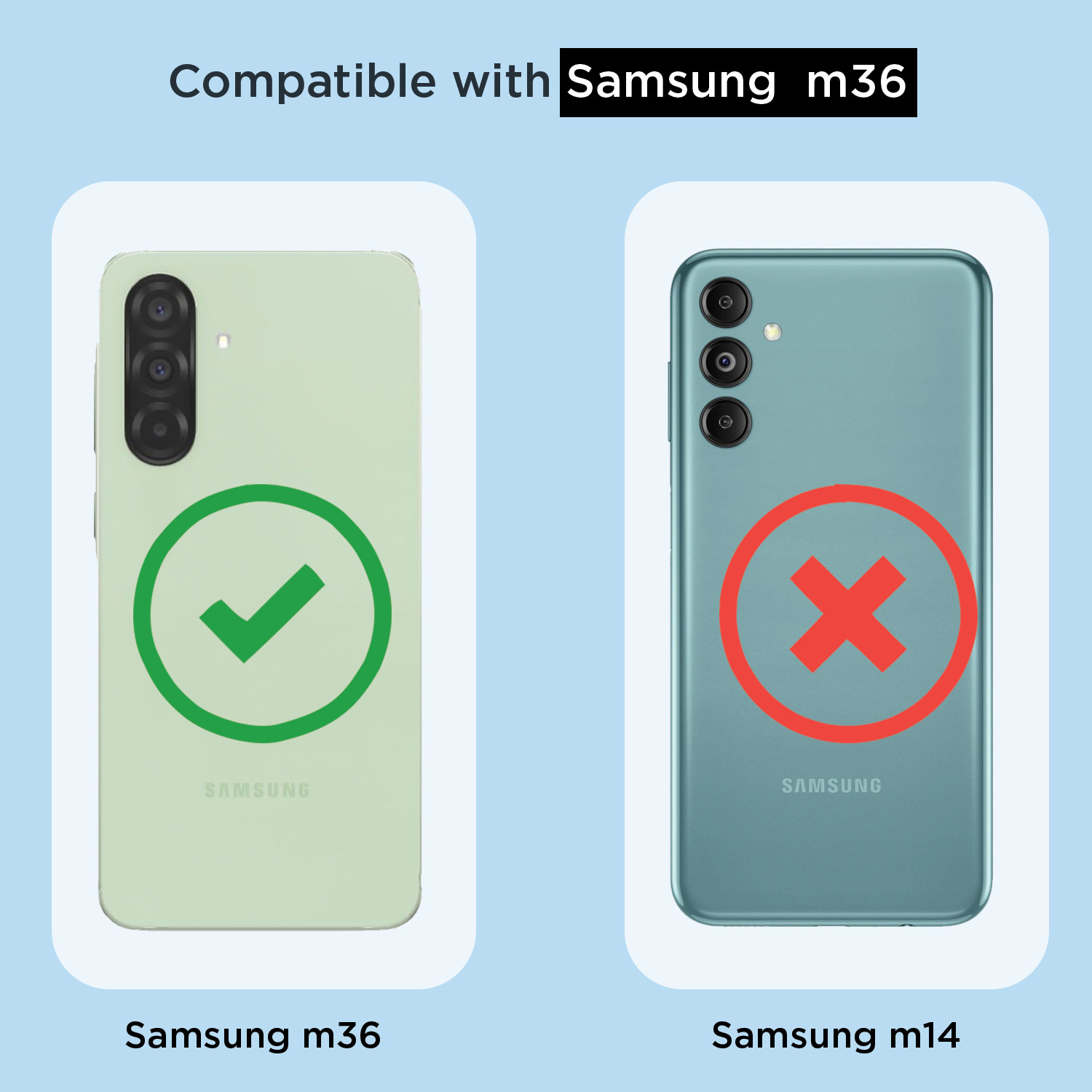 Image of Pikkme Back Cover for Samsung Galaxy M36 5G