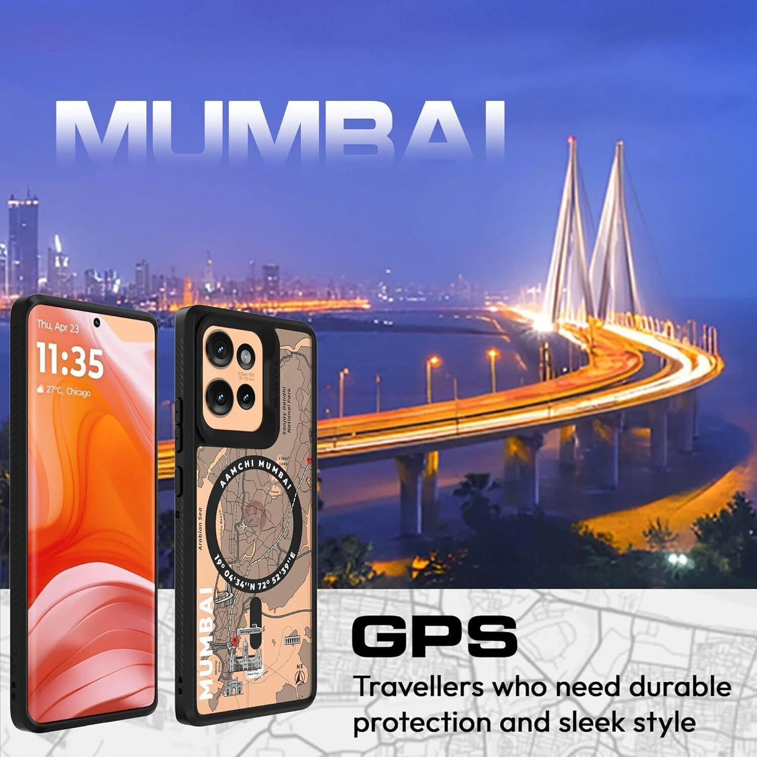 Image of Kapaver Back Cover for Motorola Edge 50