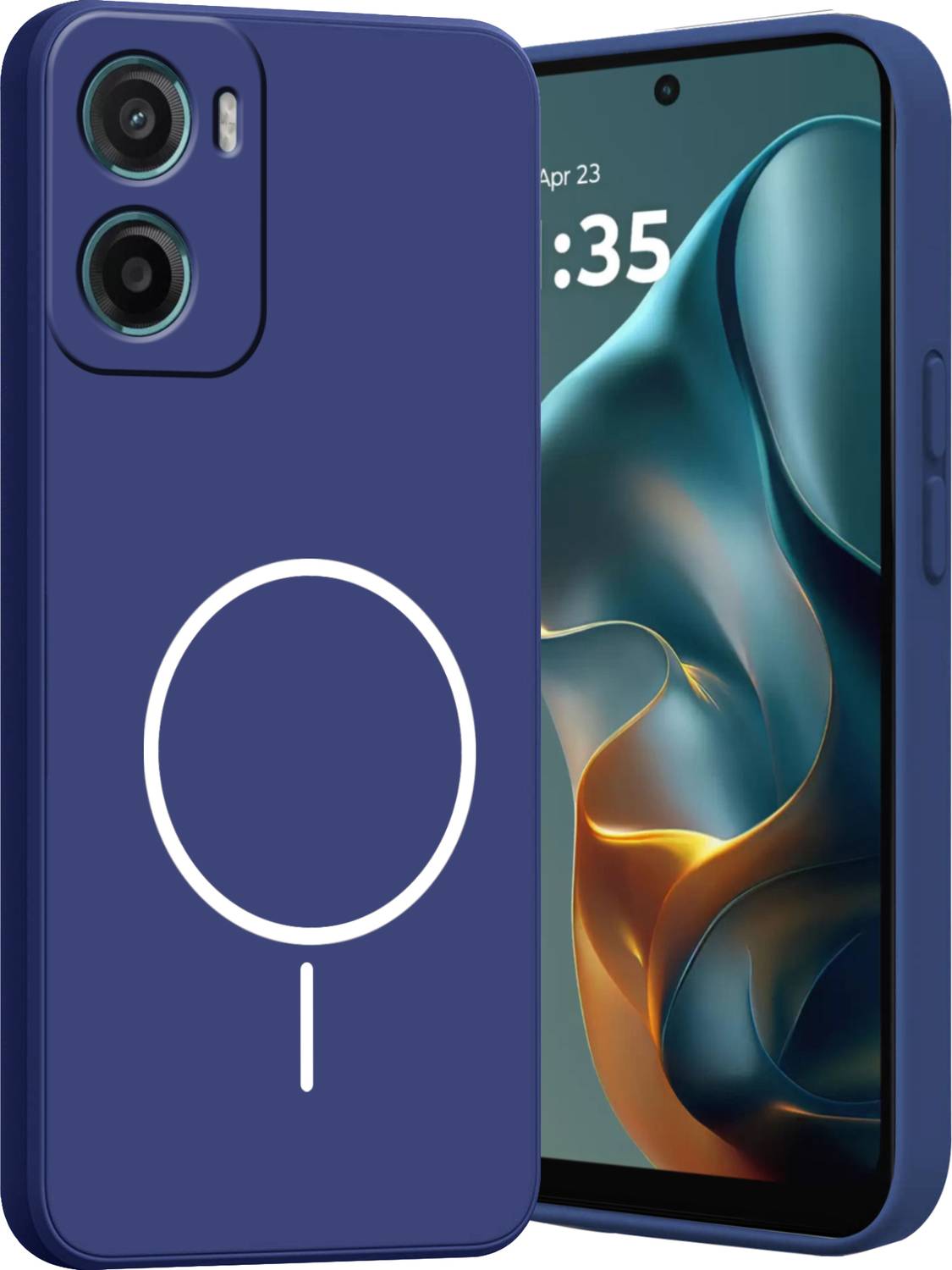 Ascensify Back Cover for Motorola Moto G05 Soft Silicone, Flexible, Slim Case with Printed Ring Design