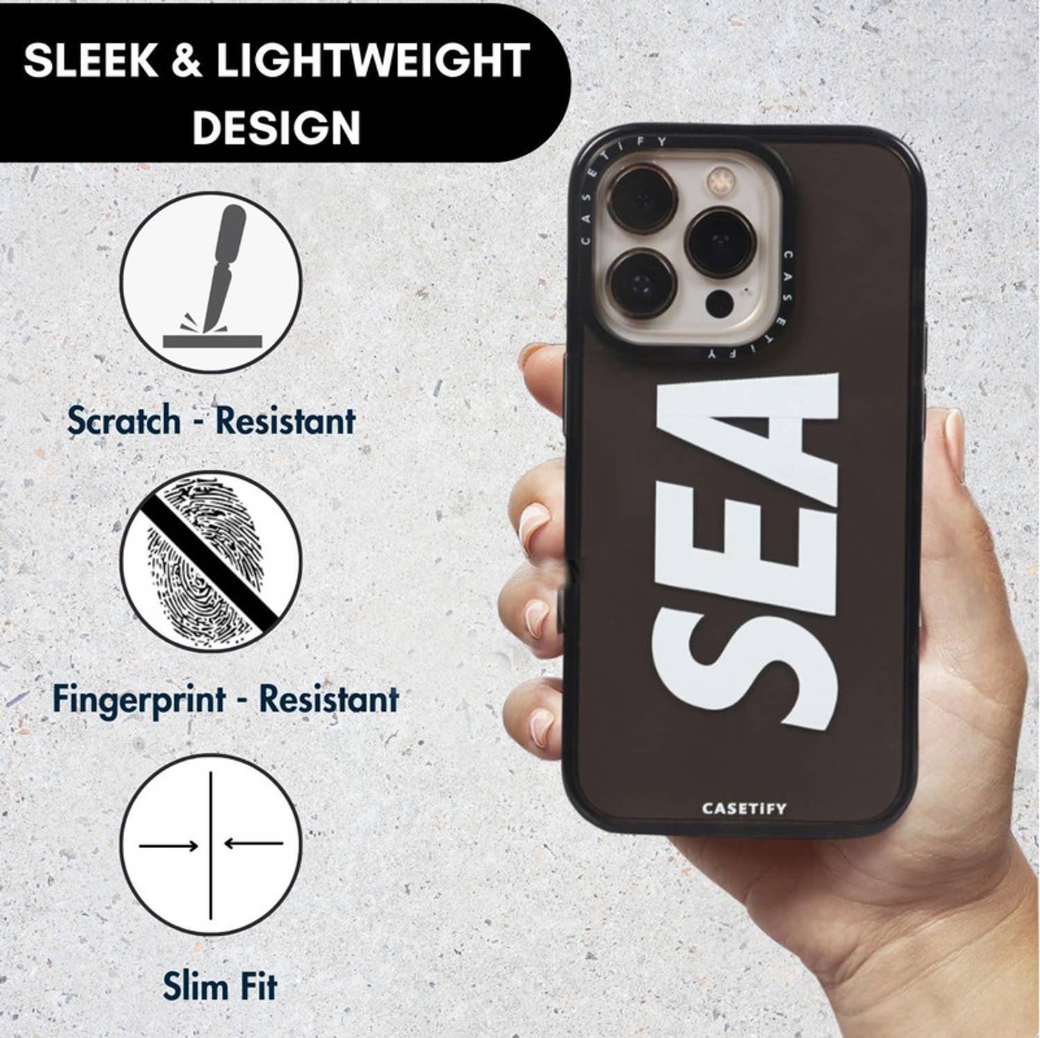 AmericHome Back Cover for SEA Edition Case Apple Iphone 15 Pro Max