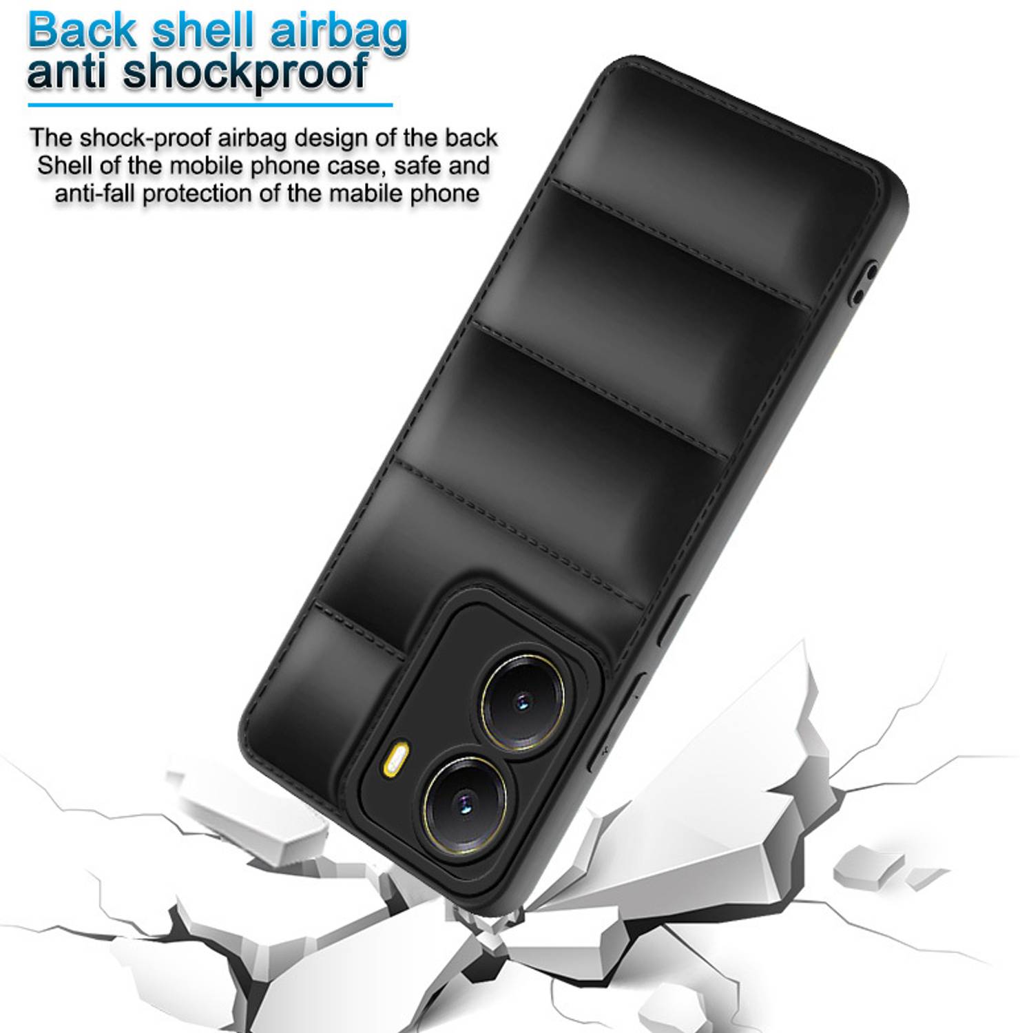 Plus Back Cover for Poco X7 Pro 5G Black - Image 4