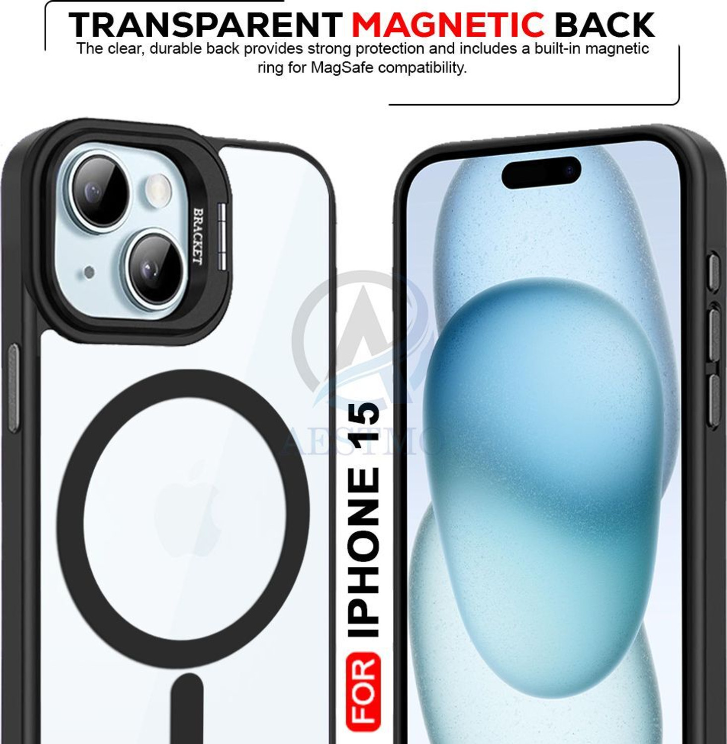 Image of AESTMO Back Cover for Apple iPhone 15