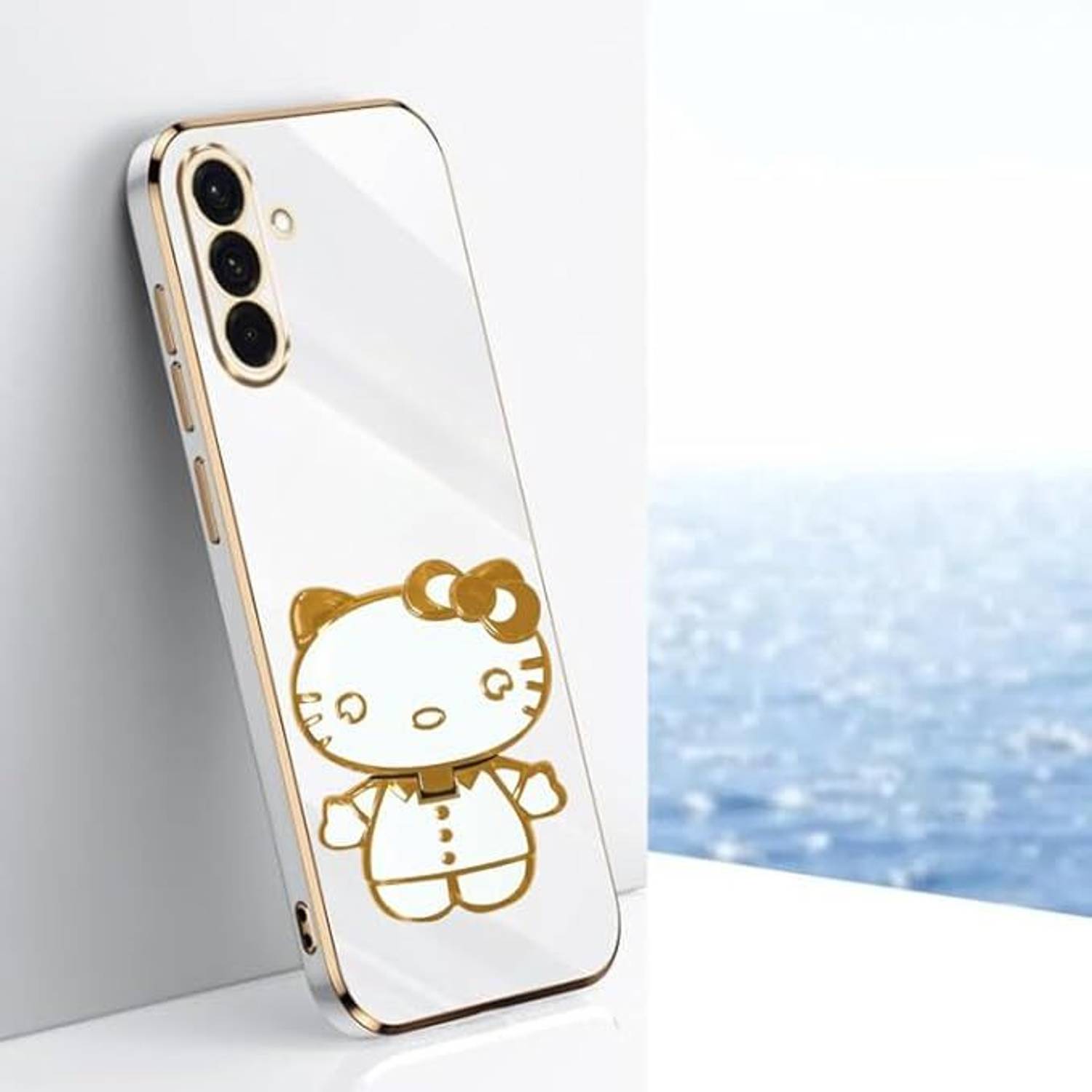 A3sprime Back Cover for Samsung Galaxy A36, A56 5G with Cute 3D Cartoon Shaped Folding Mobile Stand Holder