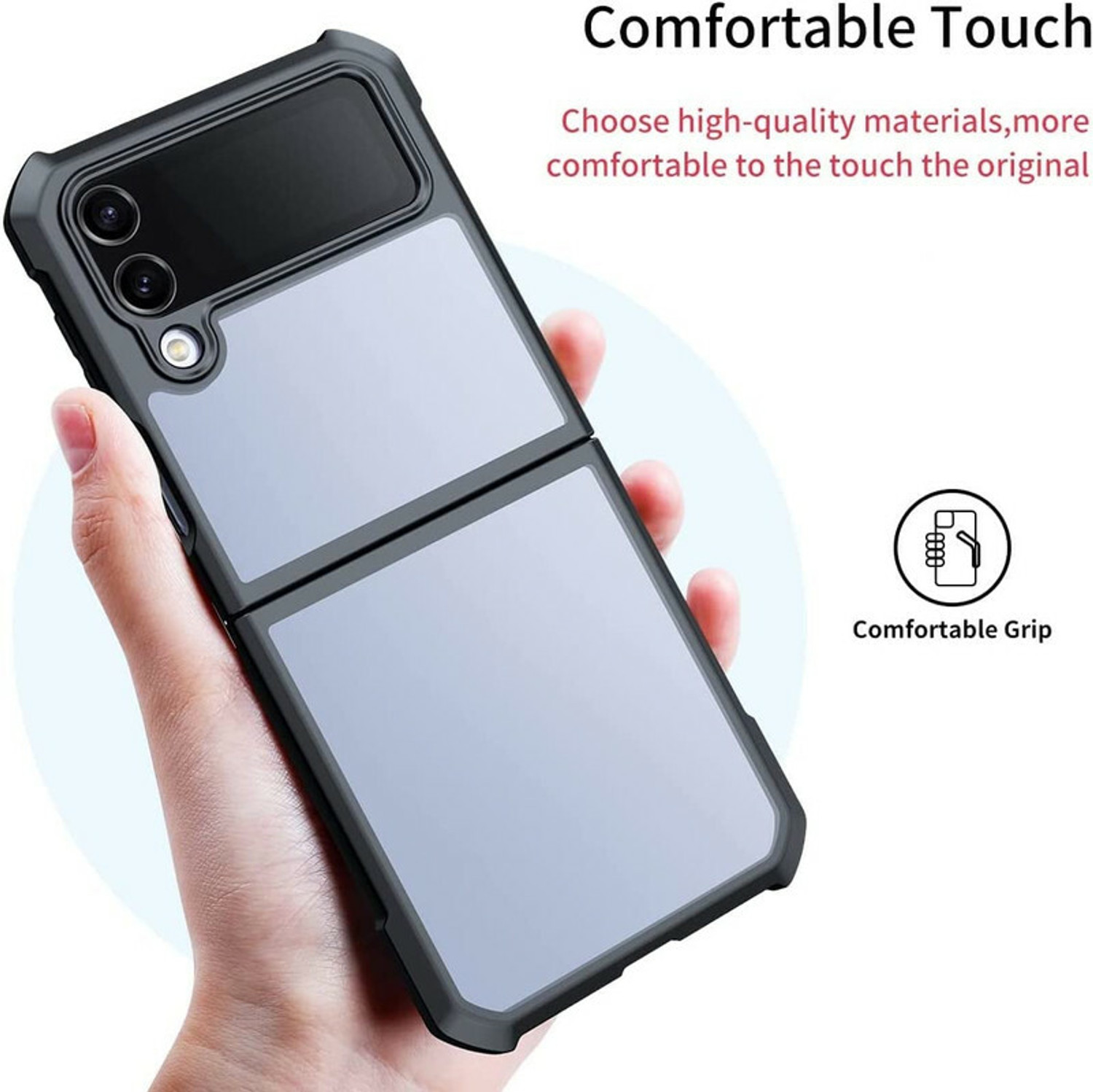 Image of HITFIT Back Cover for Samsung Galaxy Z Flip4 / Samsung Galaxy Z Flip 4