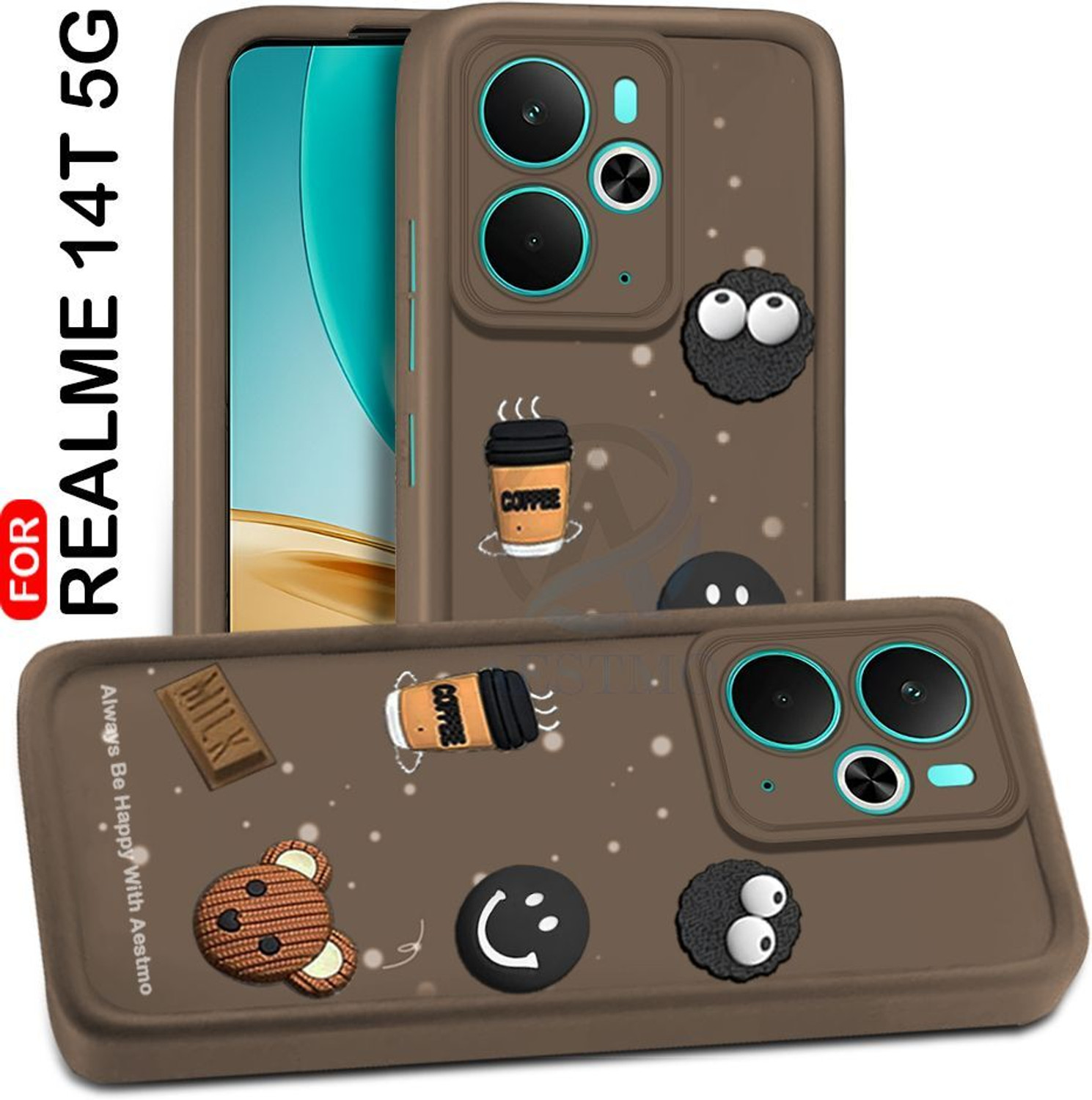 Image of AESTMO Back Cover for Realme 14T 5G