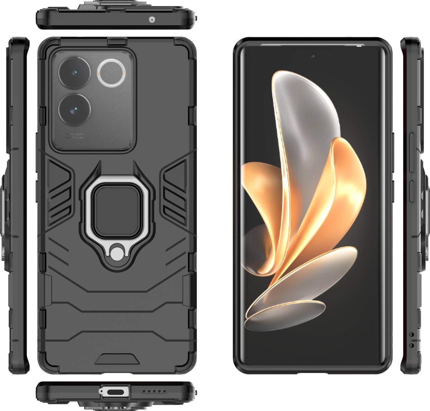 Mobile Mart Back Cover for Vivo T2 Pro 5G Black - Image 5