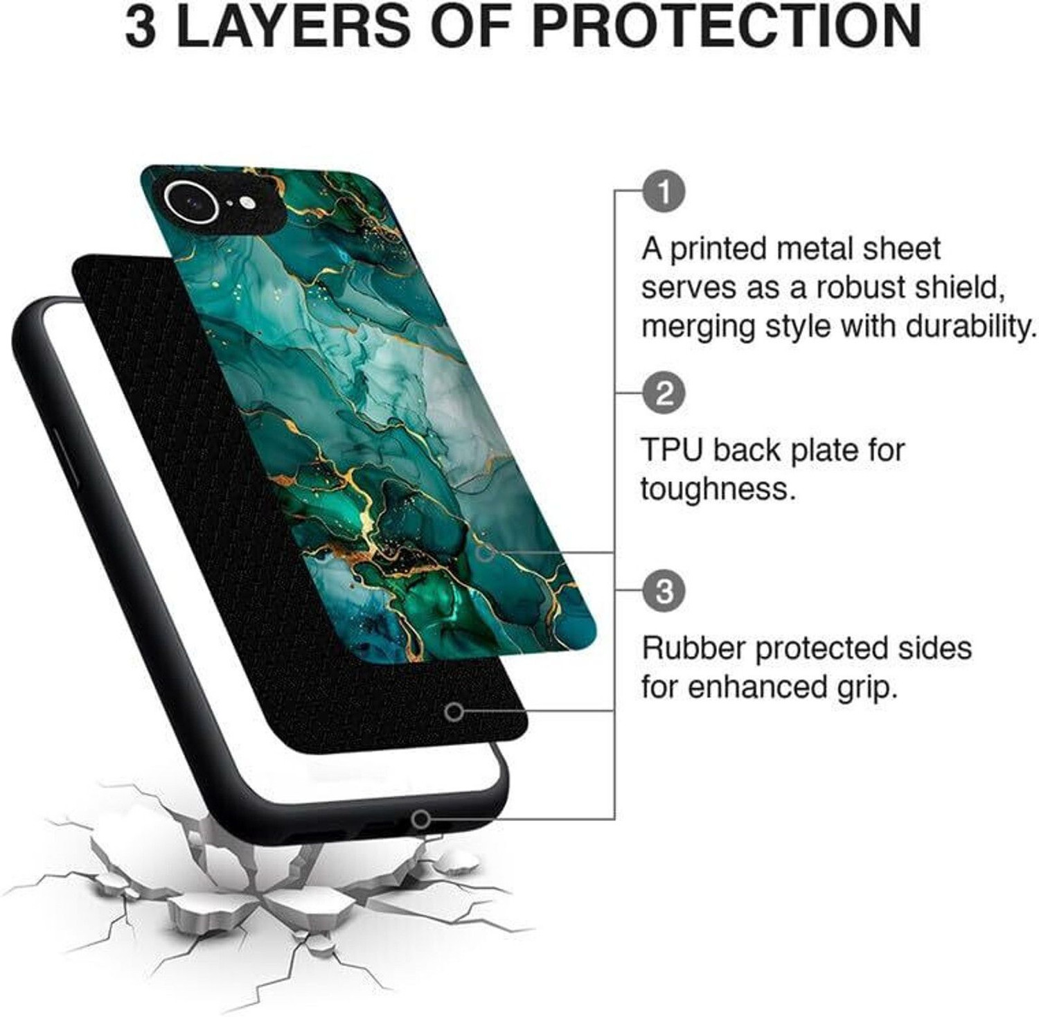 Image of casefinity Back Cover for Vivo T5x 5G, Vivo Y51 Pro 5G