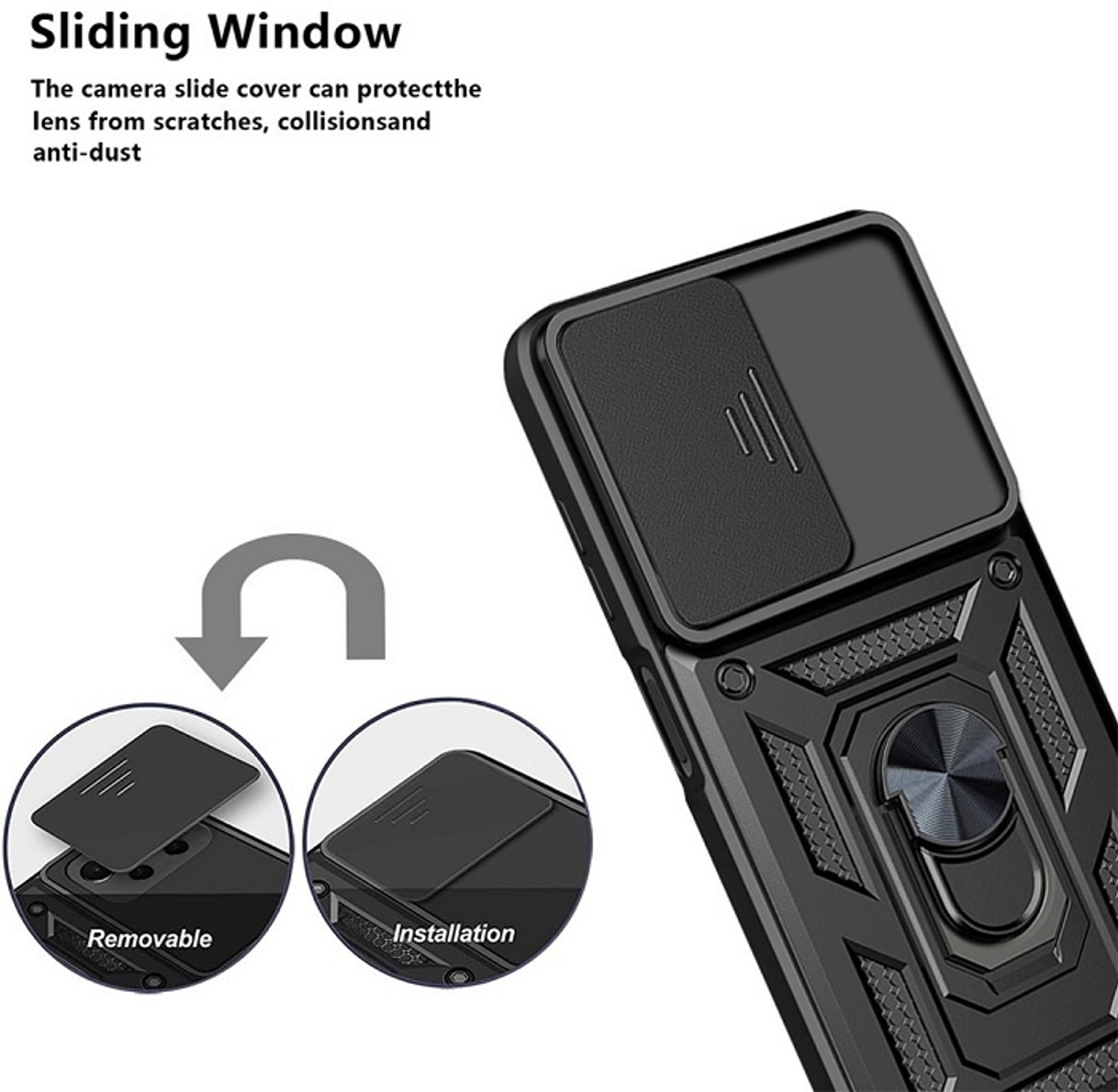 Image of RUNICHA Back Cover for Vivo T1 5G, Vivo Y75, Vivo IQ00Z6, Vivo Y55