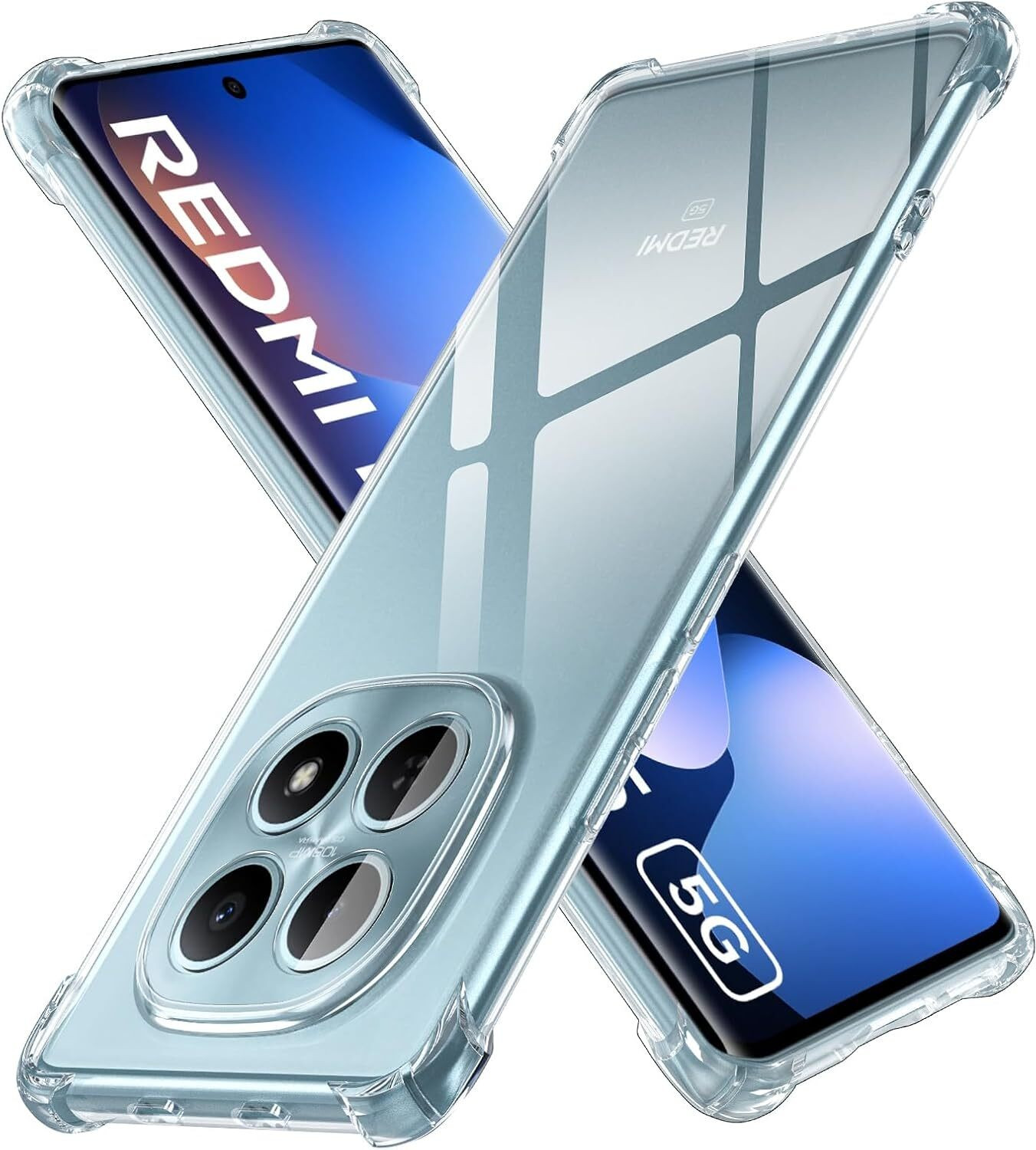 Image of CLOYAAR Back Cover for Redmi Note 15 5G Bumper Silicon Transparent Case