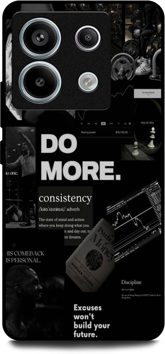 Back Cover for REDMI NOTE 13 PRO 5G QUOTES, DO MORE, MOTIVATIONAL QUOTES, MOTIVATION - Image 1