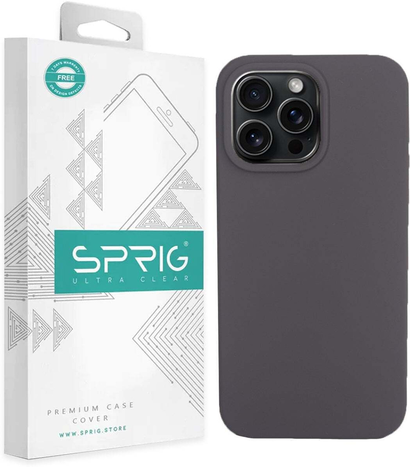 Image of Sprig Liquid Silicone Back Cover for Apple iPhone 15 Pro, iPhone 15 Pro, 15 Pro