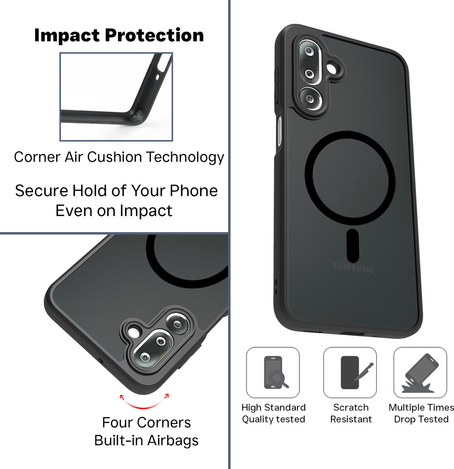 Image of RIGGEAR Back Cover for Samsung Galaxy M36 5G, Samsung Galaxy F36 5G