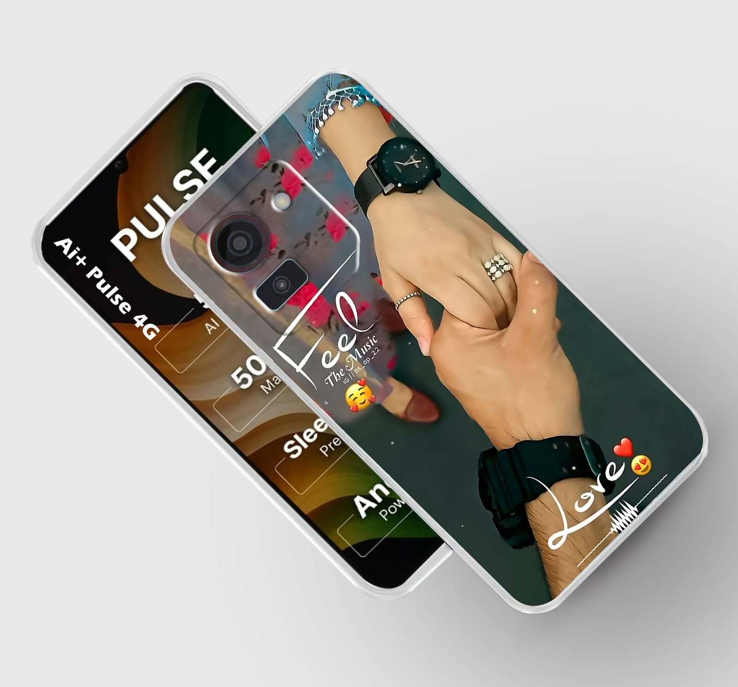 Artage Back Cover for AI+ Pulse 4G, AI Plus Pulse 4G