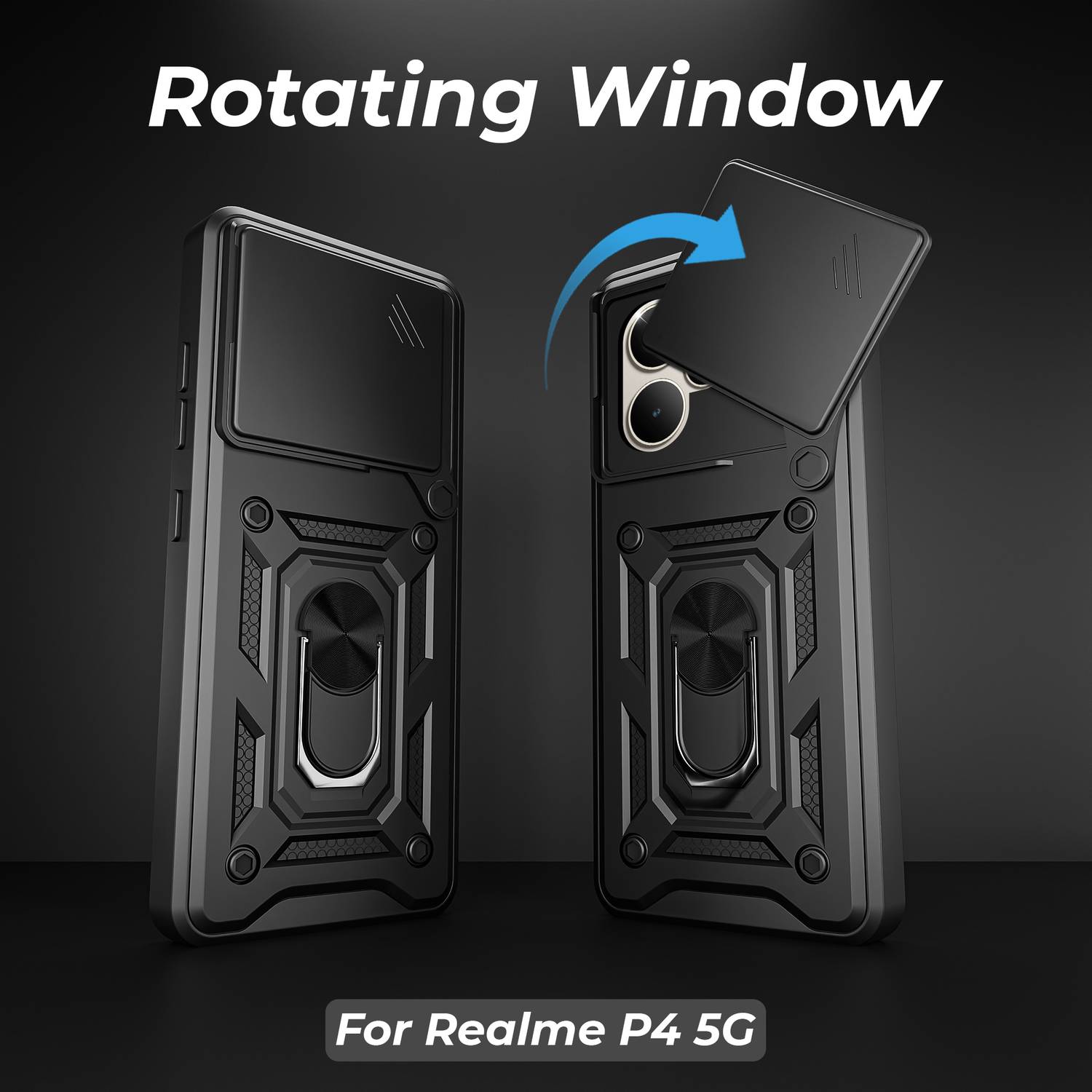 Artistque Back Cover for Realme P4 5G Black - Image 3
