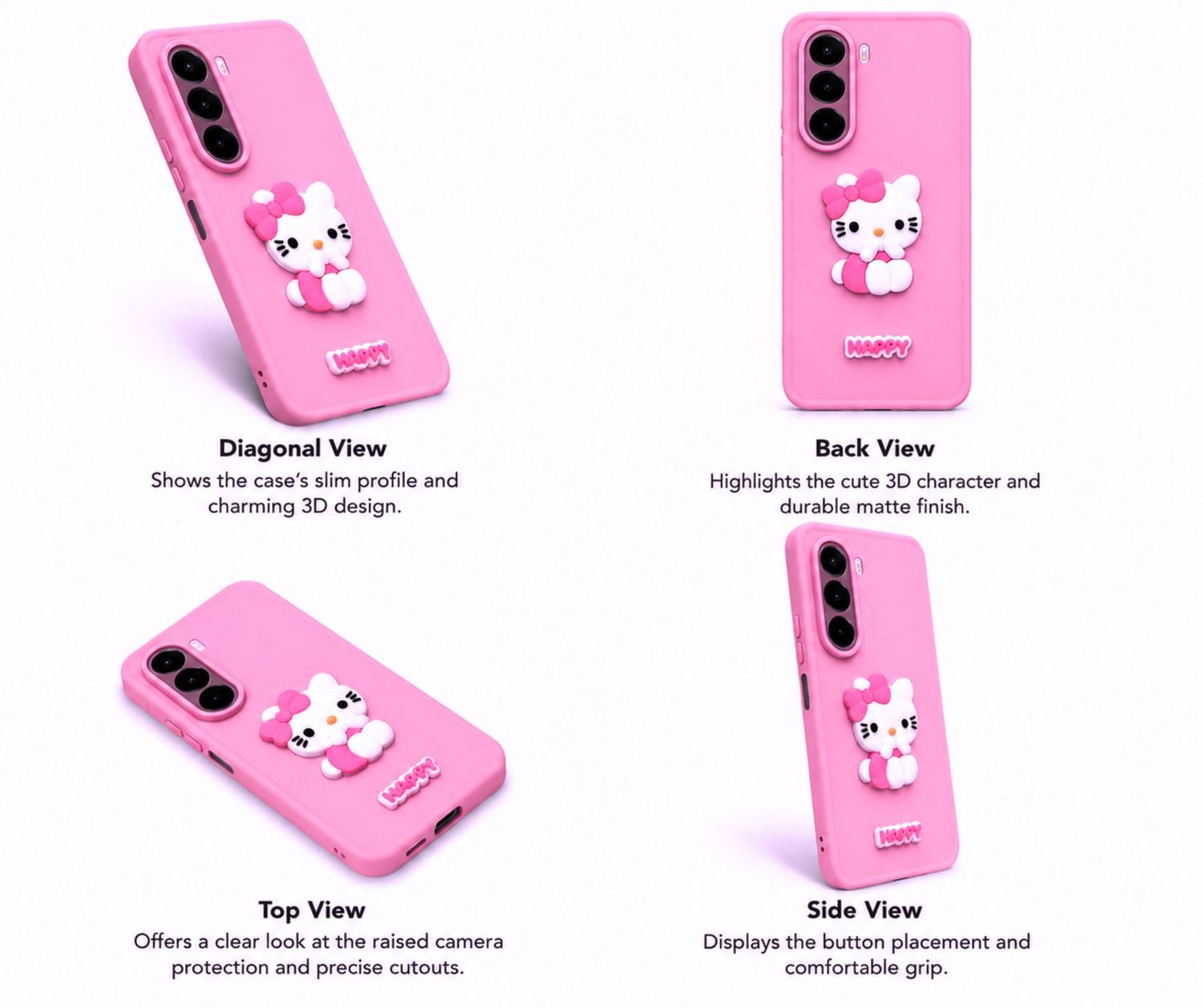 SBMS Back Cover for Realme P4X 5G Pink - Image 4