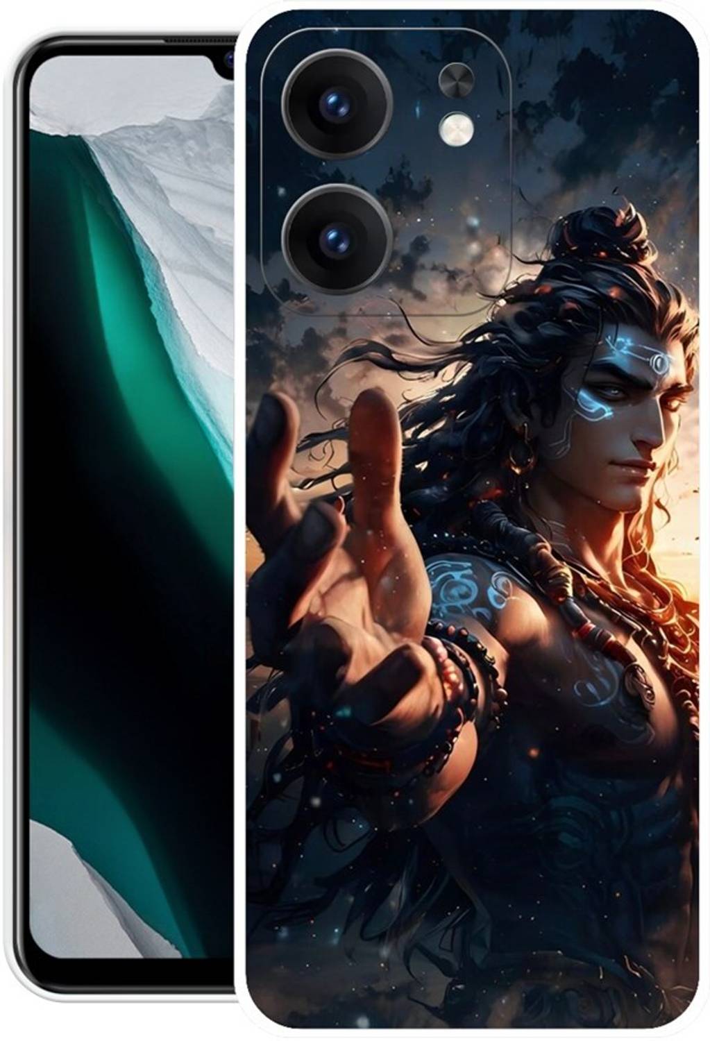3D U PRINT Back Cover for OPPO A5x 5G, SHIV ,SHIV JI ,MAHADEVJI,BHOLE NATH
