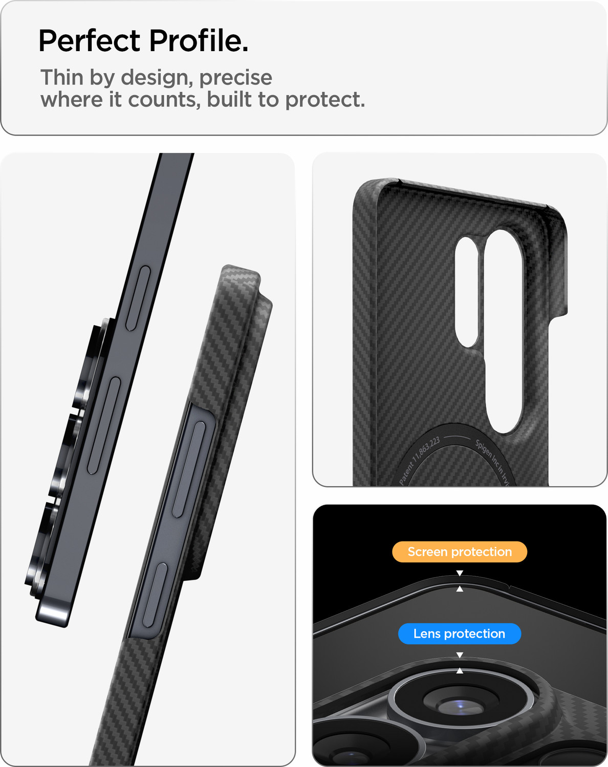 Image of Spigen Air Skin Aramid MagFit Back Cover for Samsung Galaxy S26 Ultra 5G