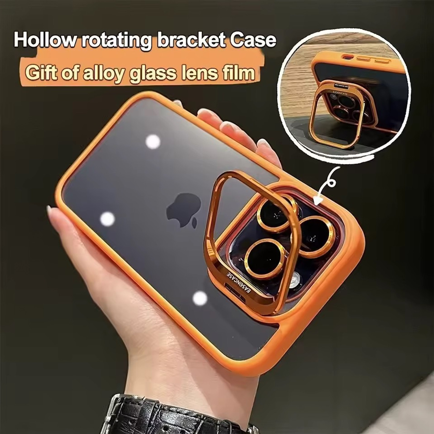 Image of MobiLooks Back Cover for Apple iPhone 17 Pro, Camera Stand Case free Lens Protection